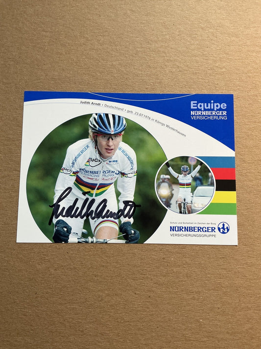 Judith Arndt, Germany 🇩🇪 Cycling Summer Olympics hand signed - Autographs-World