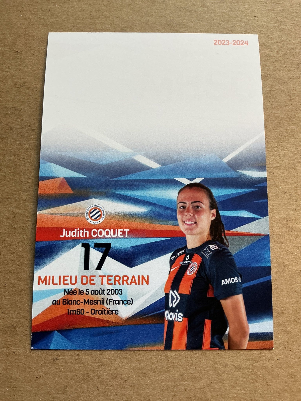 Judith Coquet, France 🇫🇷 Montpellier HSC 2023/24 hand signed - Autographs-World
