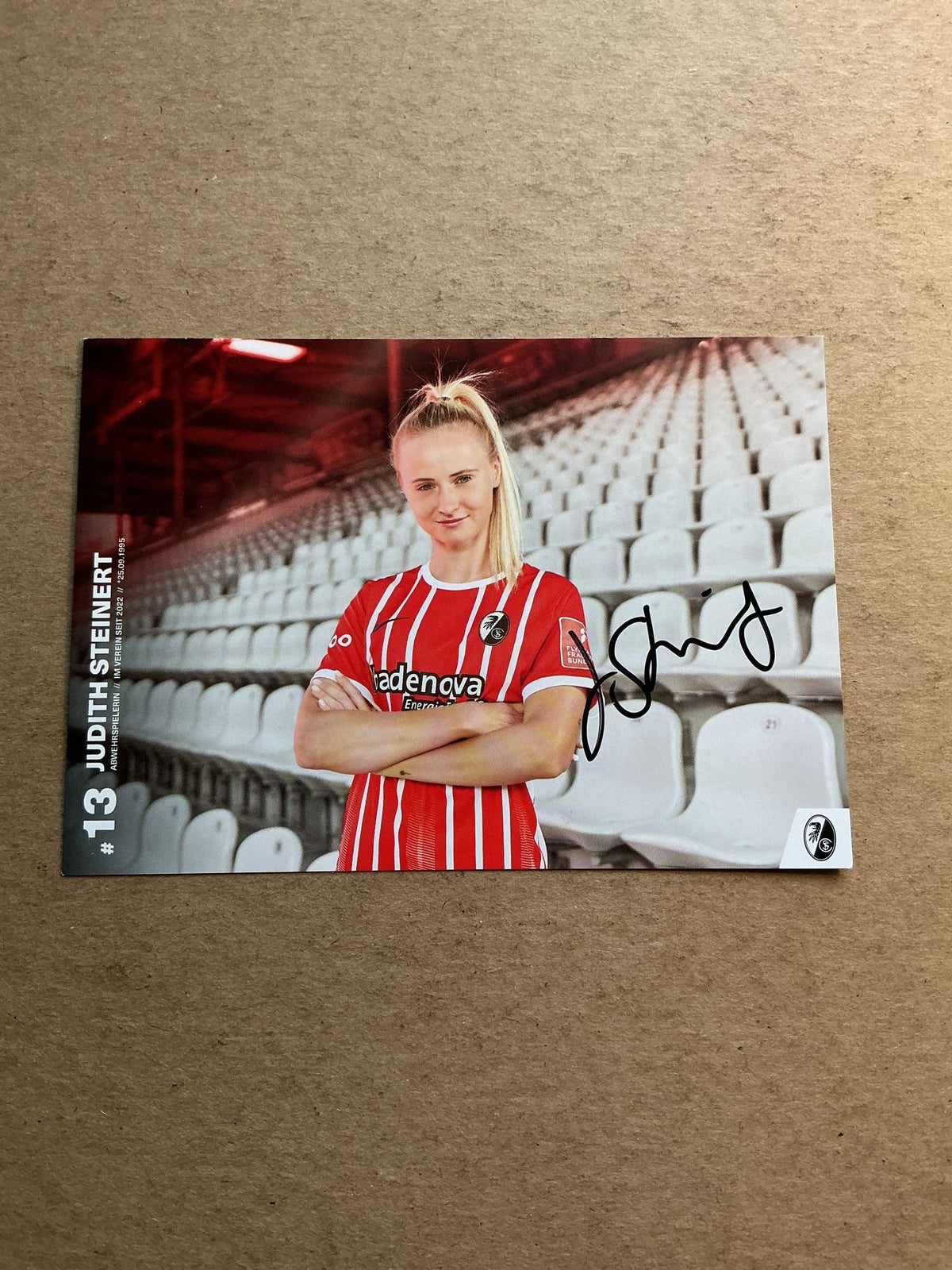 Judith Steinert, Germany 🇩🇪 SC Freiburg 2022/23 hand signed - Autographs-World