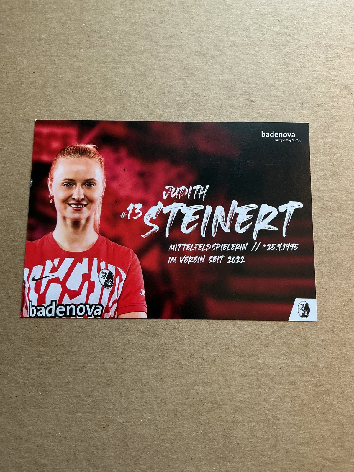 Judith Steinert, Germany 🇩🇪 SC Freiburg 2023/24 hand signed - Autographs-World