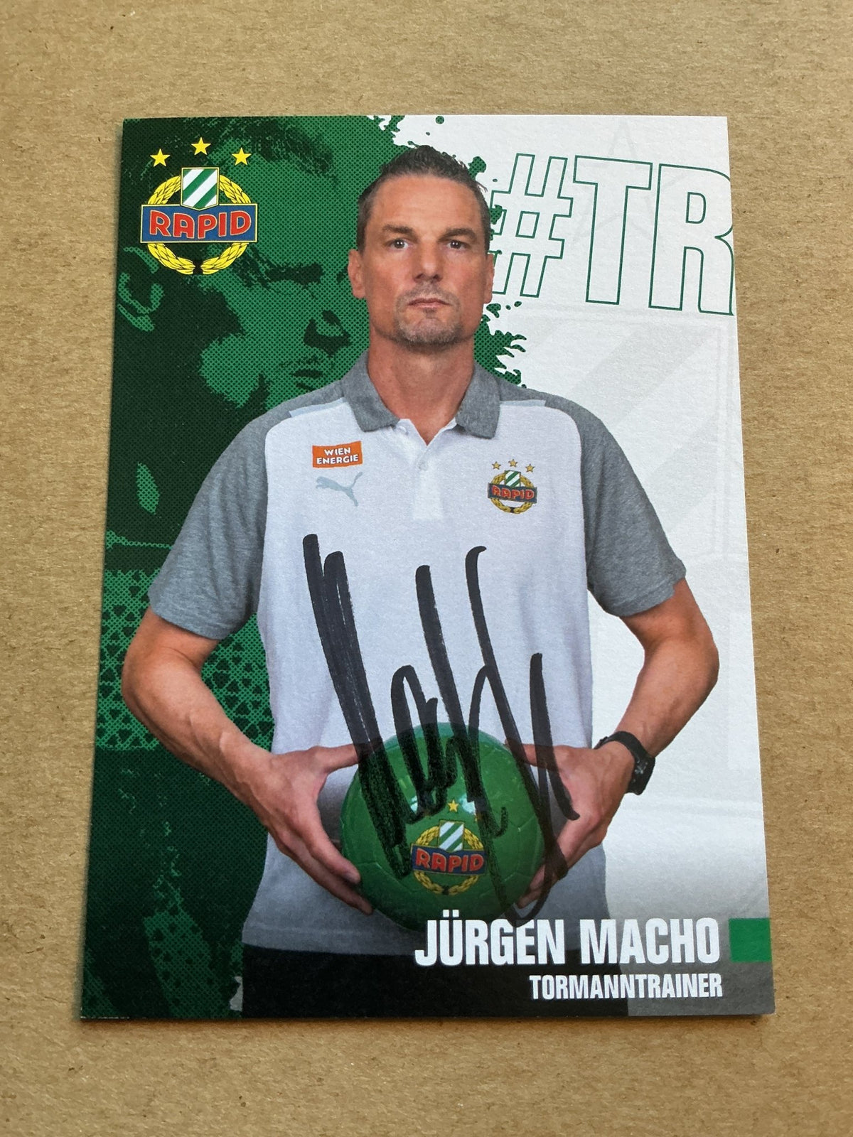 Jürgen Macho, Austria 🇦🇹 SK Rapid Wien 2023/24 hand signed - Autographs-World