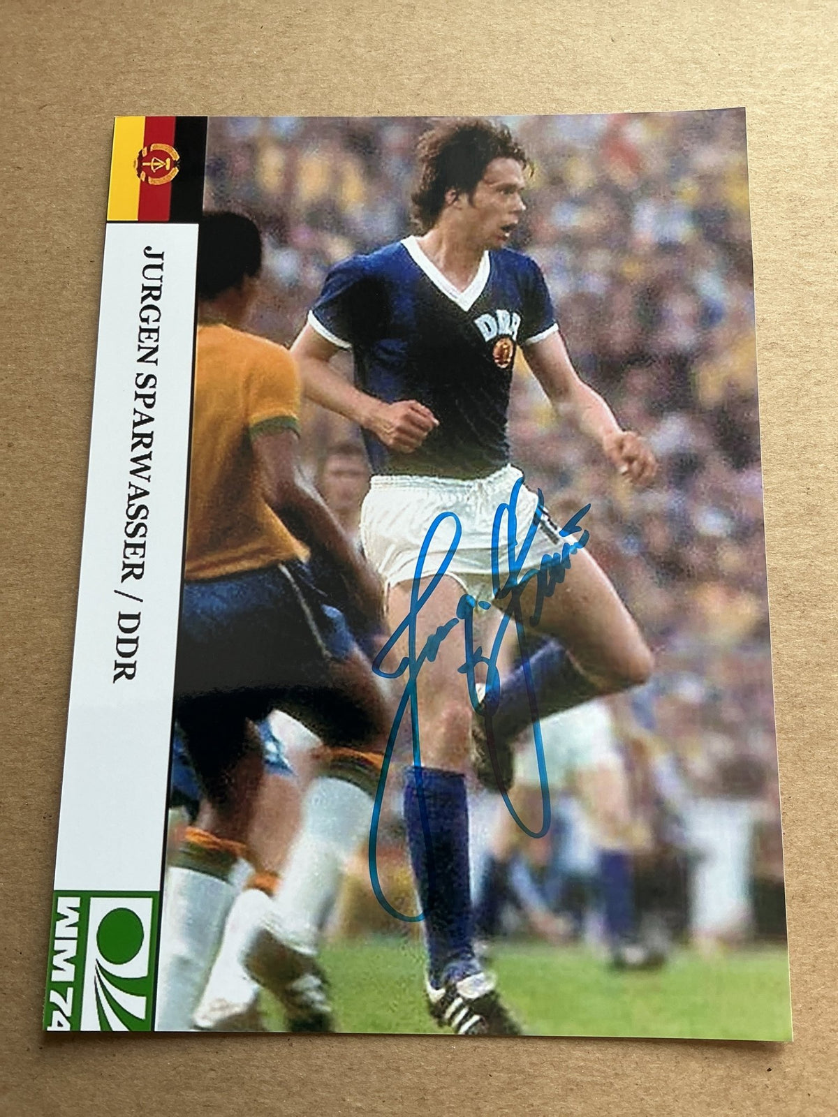 Jürgen Sparwasser, Germany 🇩🇪 FIFA World Cup 1974 hand signed - Autographs-World
