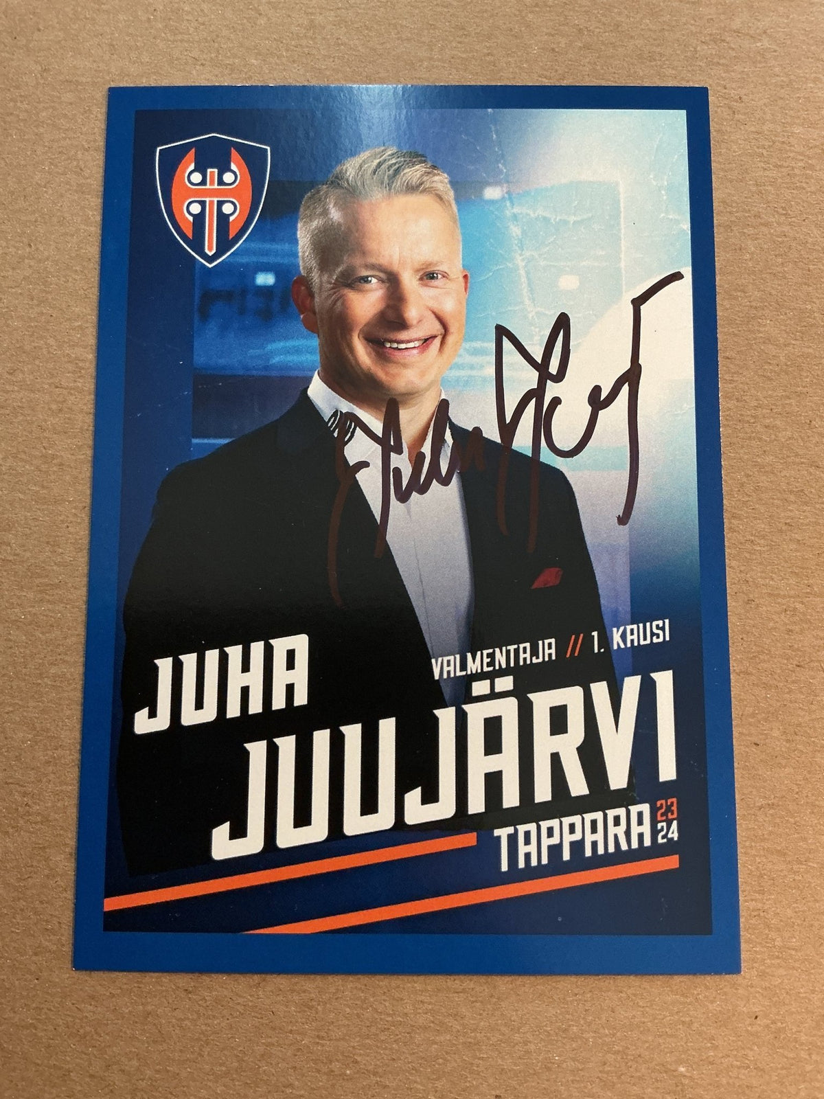 Juha Juujärvi, Finland 🇫🇮 Tappara 2023/24 hand signed - Autographs-World