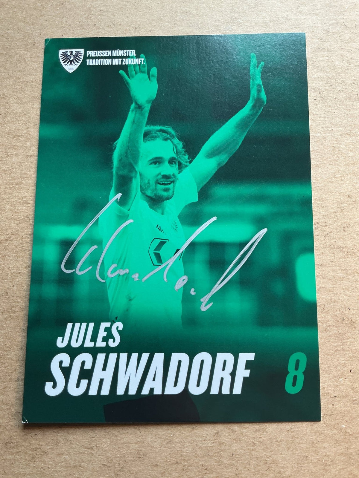 Jules Schwadorf, Germany 🇩🇪 Preussen Münster 2021/22 hand signed - Autographs-World