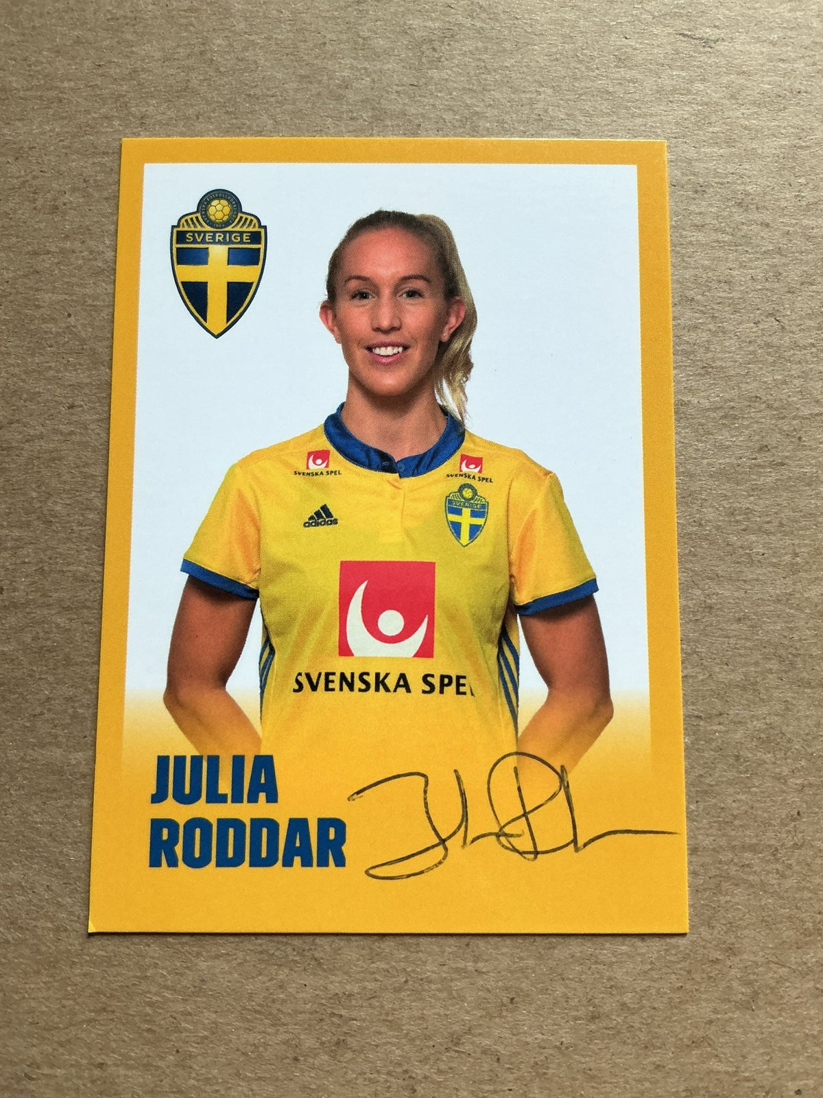 Julia Roddar, Sweden 🇸🇪 UEFA Women’s Euro 2022 hand signed - Autographs-World