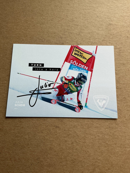 Julia Scheib, Austria 🇦🇹 Alpine Winter Sports 2024/25 hand signed - Autographs-World