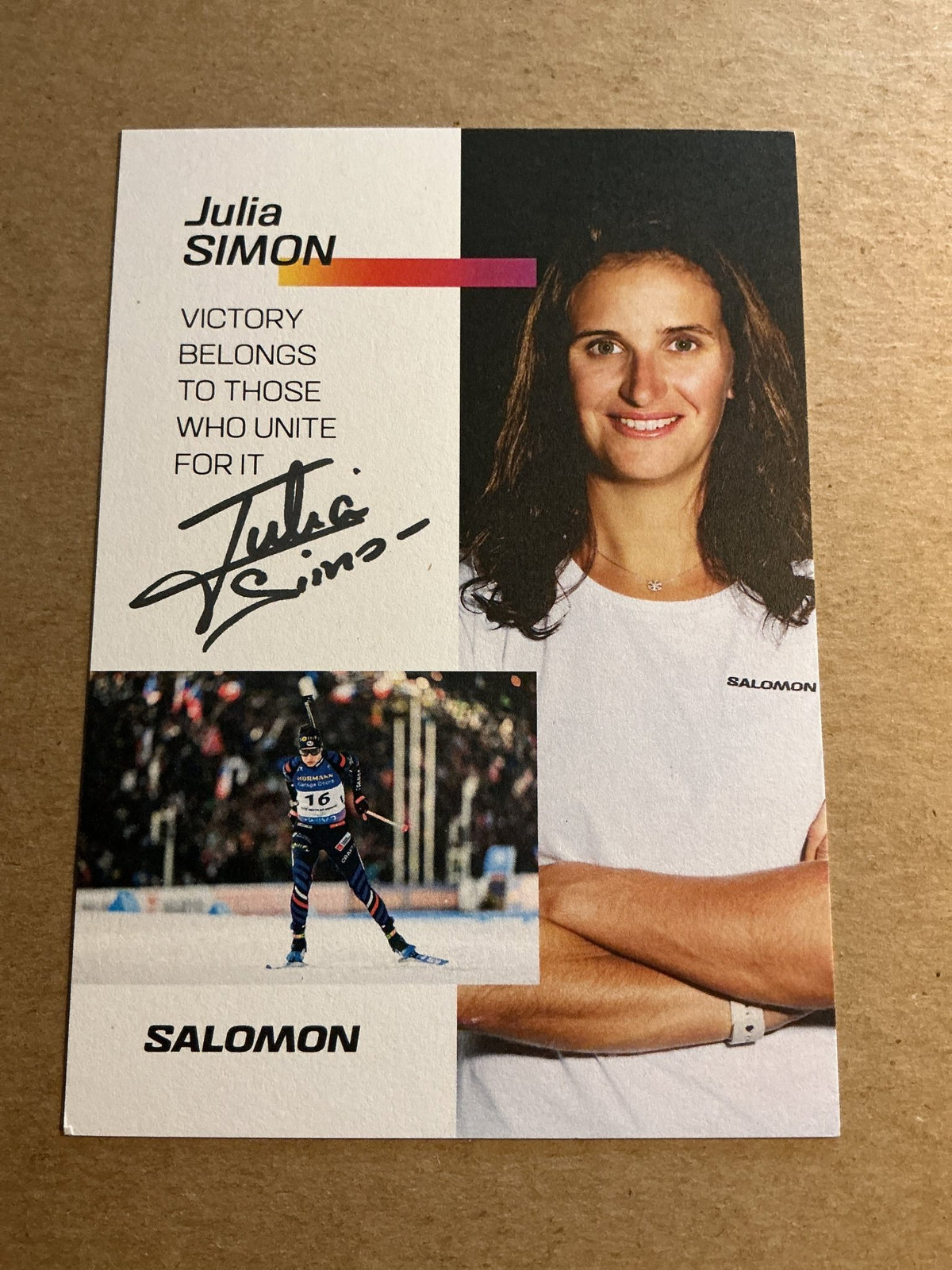 Julia Simon, France 🇫🇷 Snowboard Winter Sports 2024/25 hand signed - Autographs-World