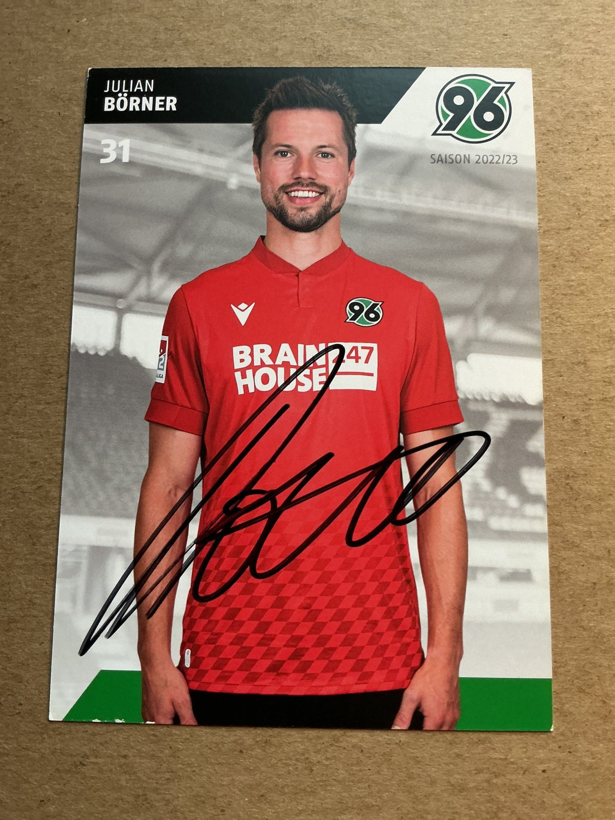 Julian Börner, Germany 🇩🇪 Hannover 96 2022/23 hand signed - Autographs-World