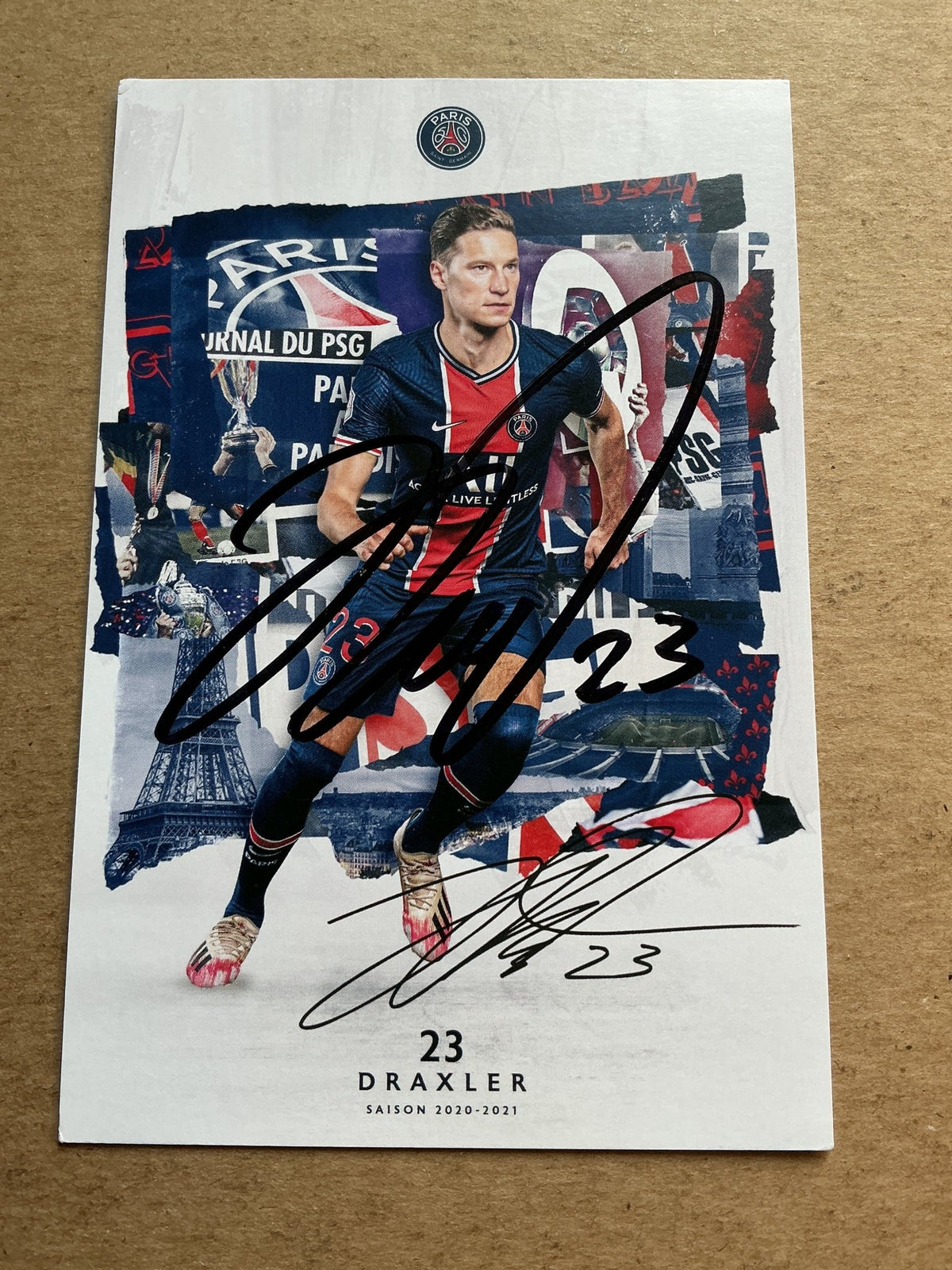 Julian Draxler, Germany 🇩🇪 Paris Saint-Germain 2020/21 hand signed - Autographs-World