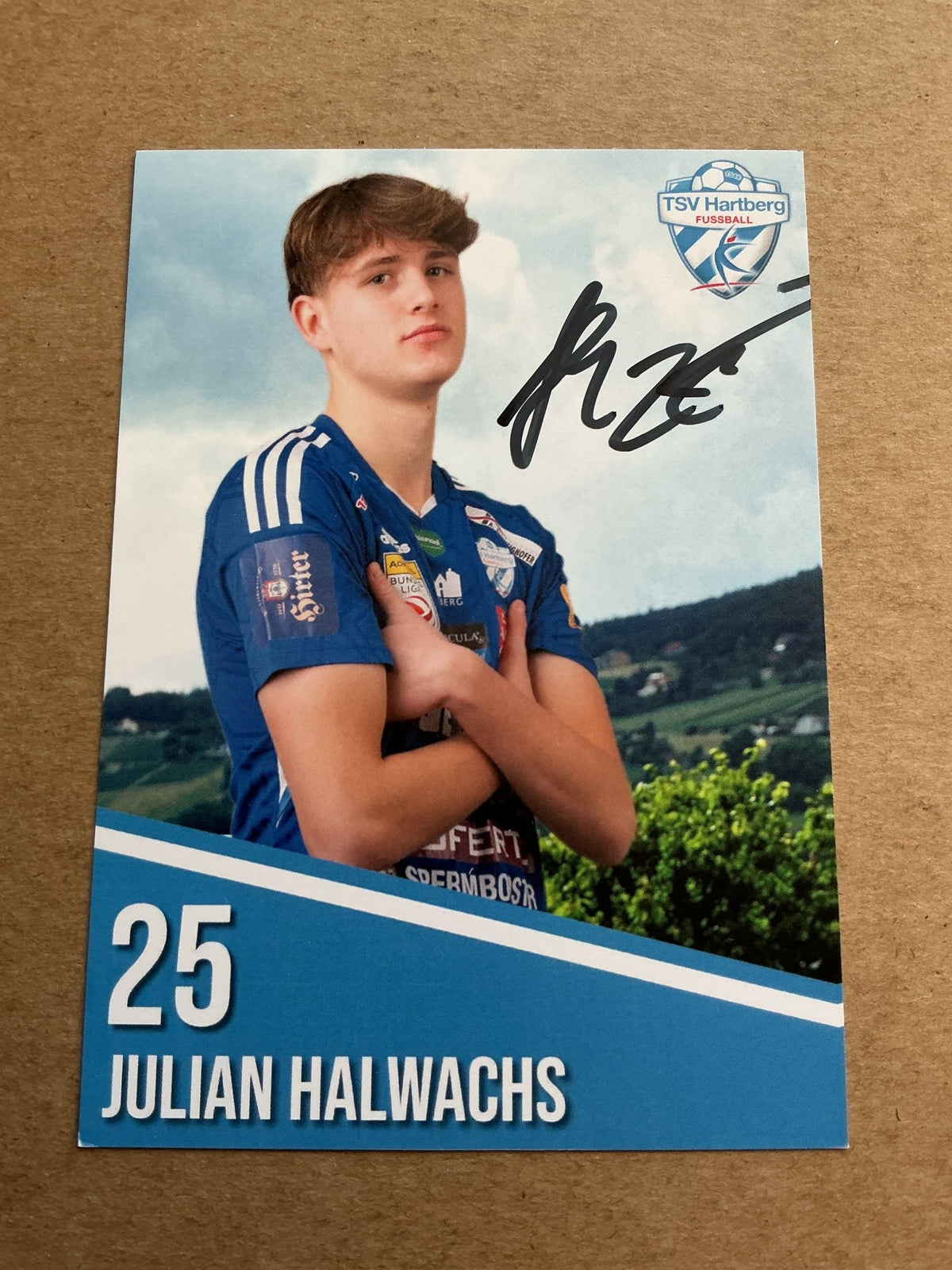 Julian Halwachs, Austria 🇦🇹 TSV Hartberg 2022/23 hand signed - Autographs-World