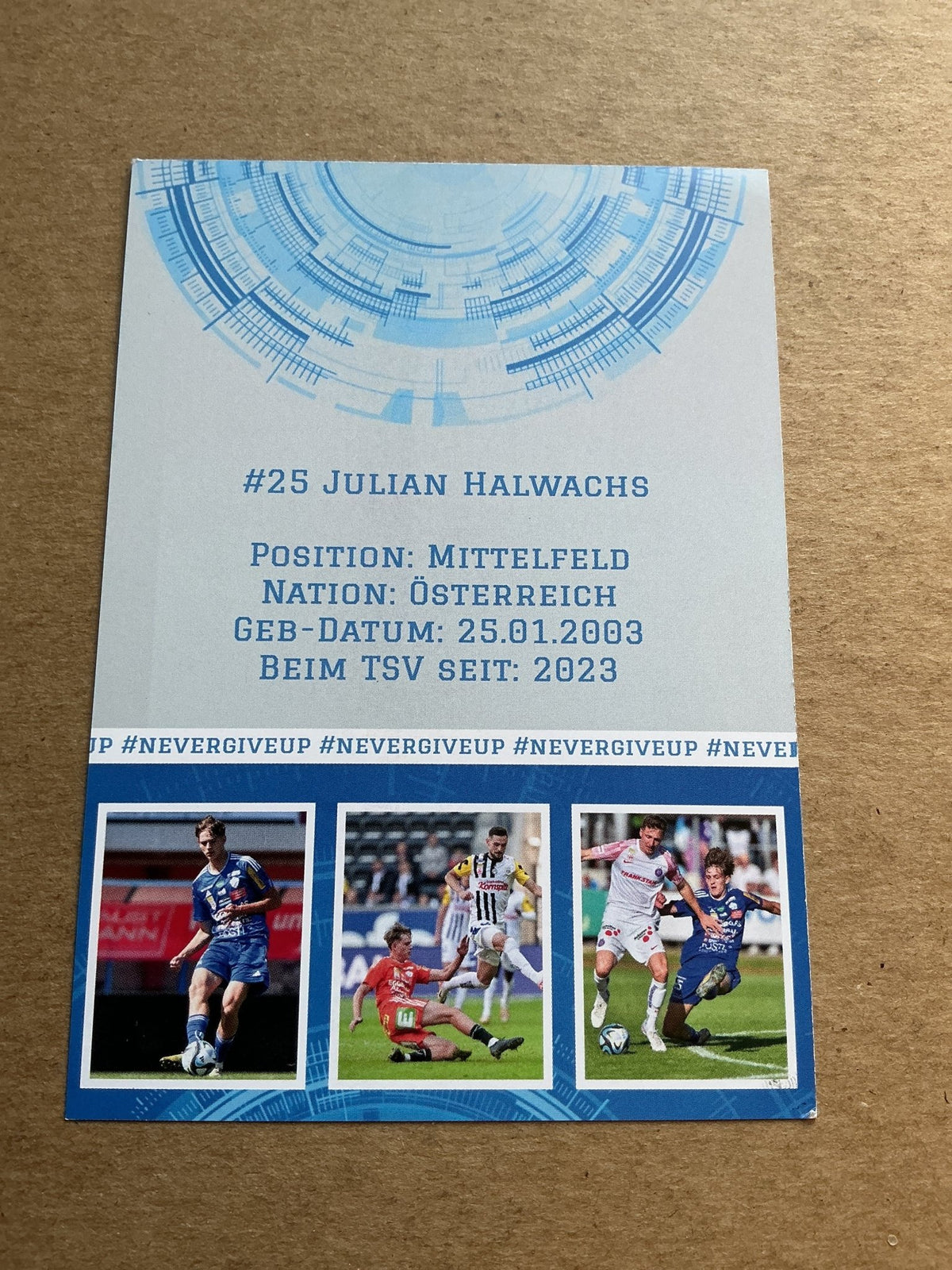 Julian Halwachs, Austria 🇦🇹 TSV Hartberg 2023/24 hand signed - Autographs-World