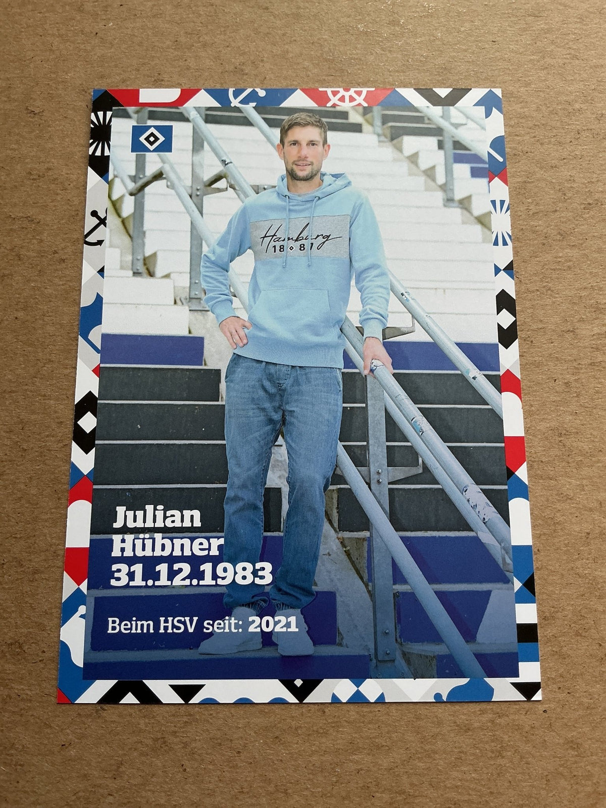 Julian Hübner, Germany 🇩🇪 Hamburger SV 2021/22 hand signed - Autographs-World