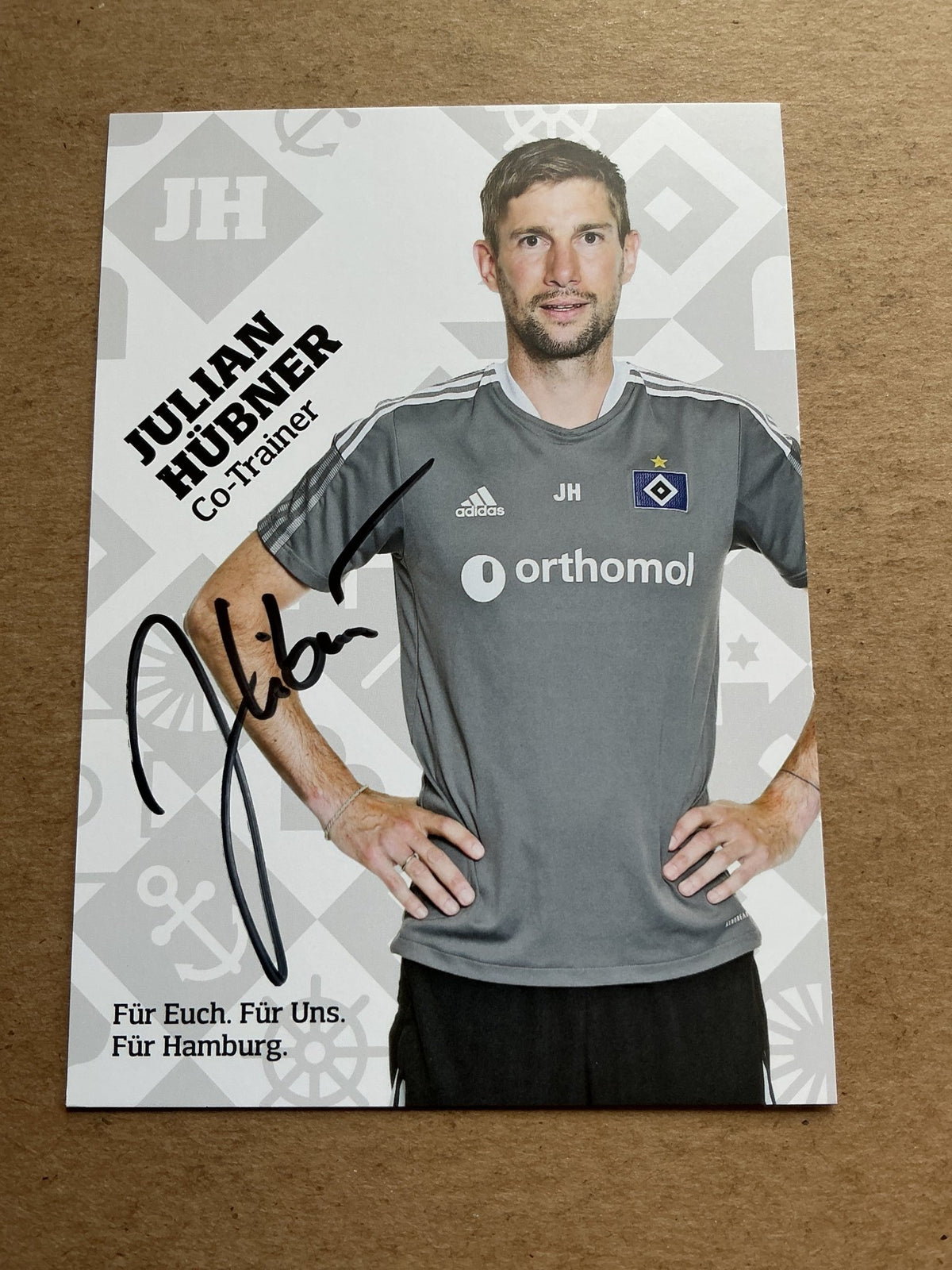 Julian Hübner, Germany 🇩🇪 Hamburger SV 2021/22 hand signed - Autographs-World