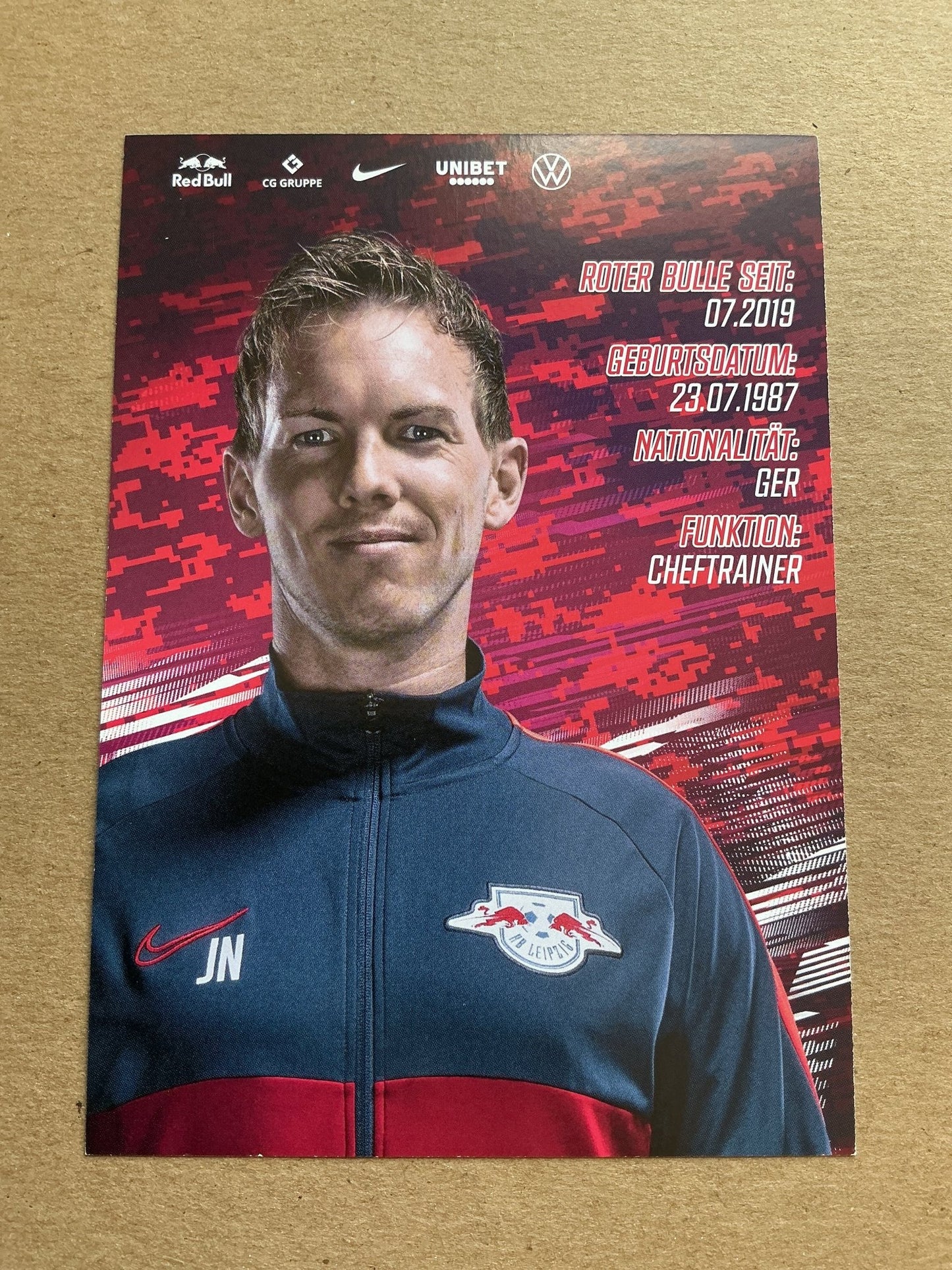 Julian Nagelsmann, Germany 🇩🇪 RB Leipzig 2019/20 hand signed - Autographs-World