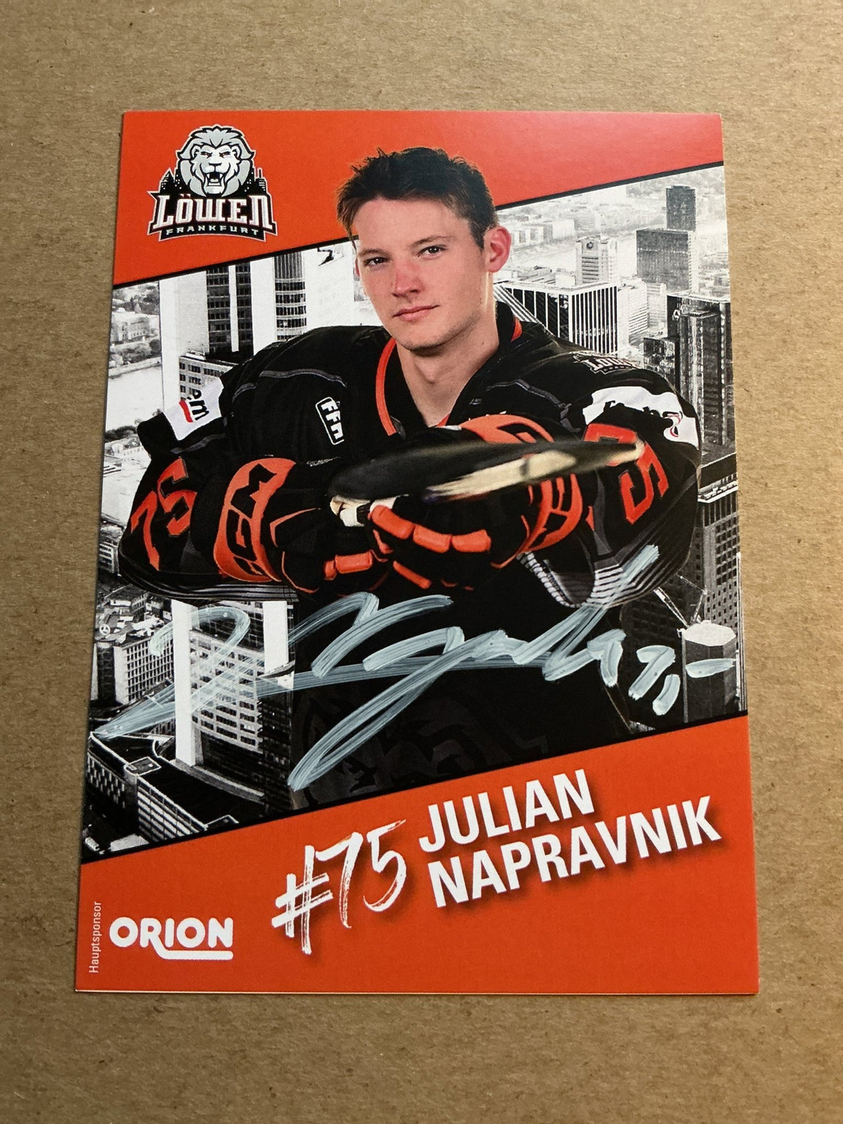 Julian Napravnik, Germany 🇩🇪 Löwen Frankfurt 2023/24 hand signed - Autographs-World
