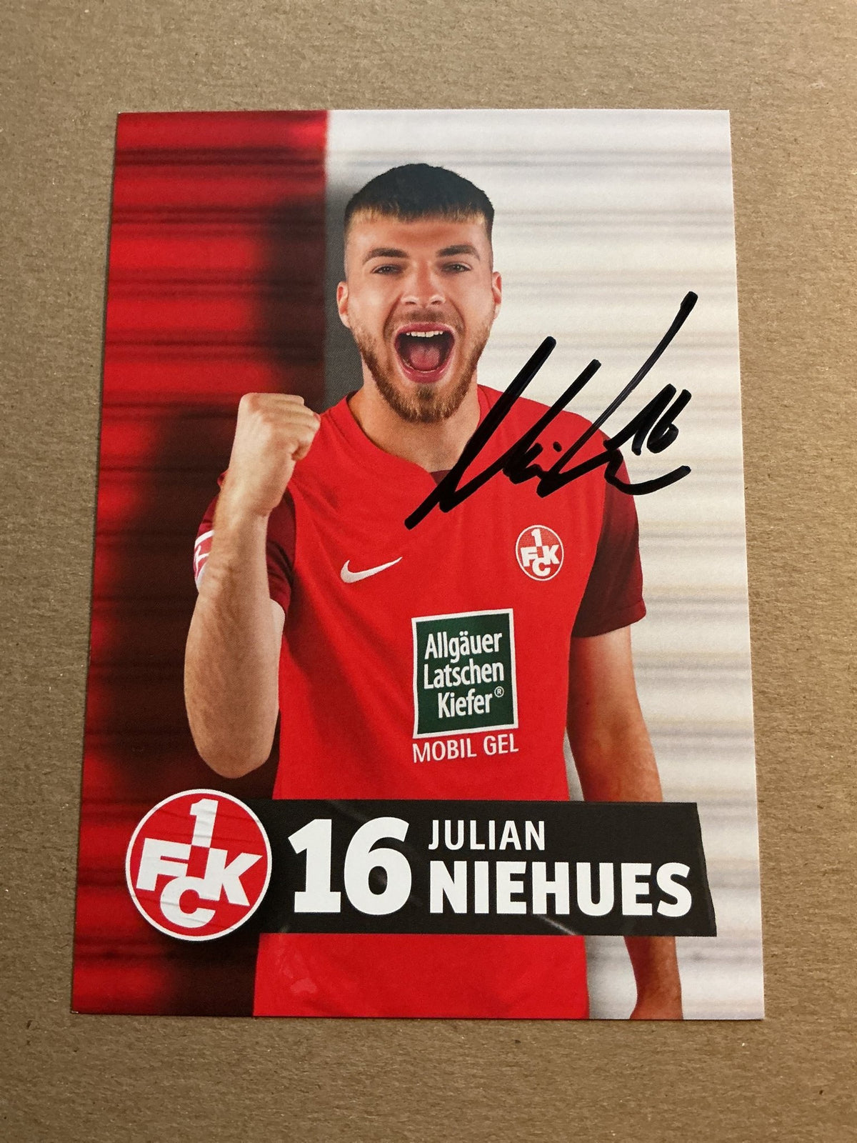 Julian Niehues, Germany 🇩🇪 1.FC Kaiserslautern 2023/24 hand signed - Autographs-World