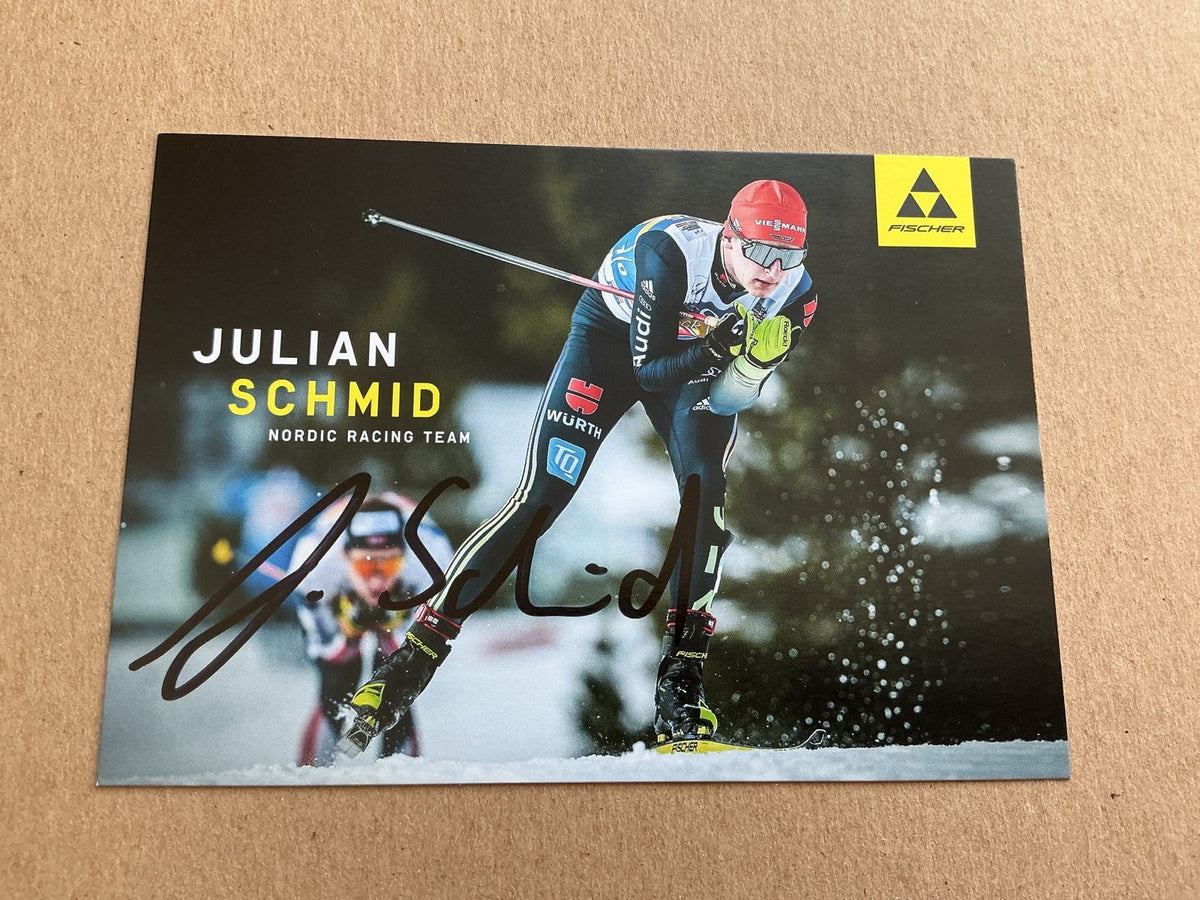 Julian Schmid, Germany 🇩🇪 Nordic Combined Winter 2022/23 hand signed - Autographs-World