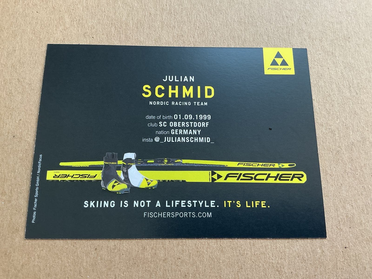 Julian Schmid, Germany 🇩🇪 Nordic Combined Winter 2022/23 hand signed - Autographs-World