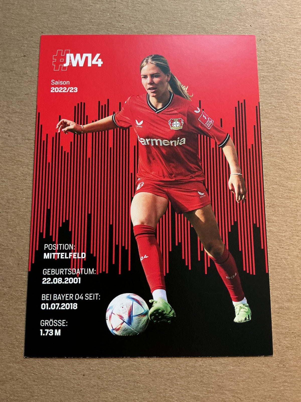 Juliane Wirtz, Germany 🇩🇪 Bayer 04 Leverkusen 2022/23 hand signed - Autographs-World