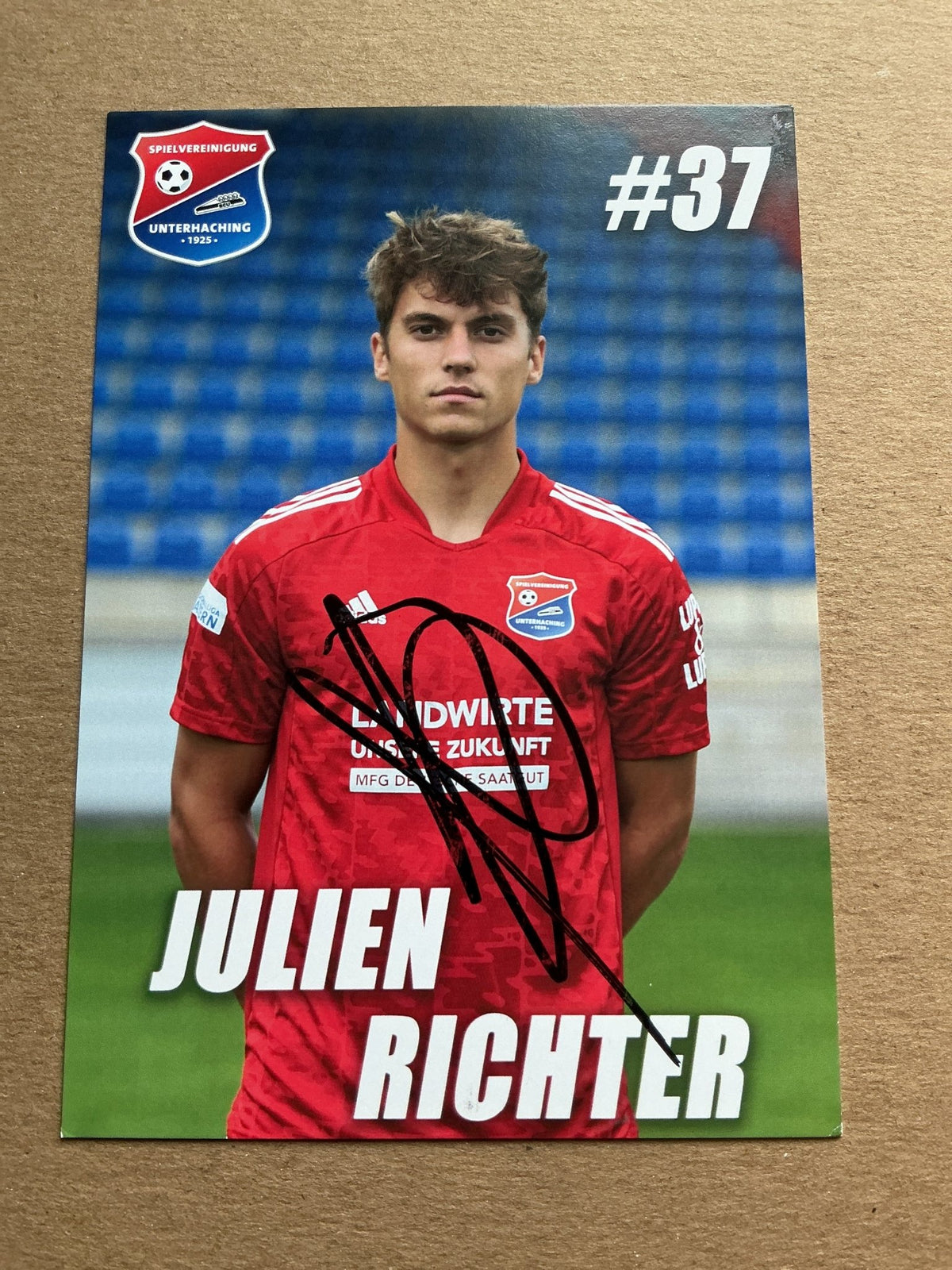 Julien Richter, Germany 🇩🇪 SpVgg Unterhaching 2021/22 hand signed - Autographs-World