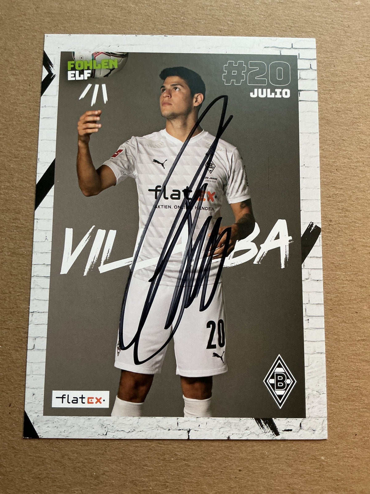 Julio Villalba, Paraguay 🇵🇾 Borussia Mönchengladbach 2020/21 hand signed - Autographs-World