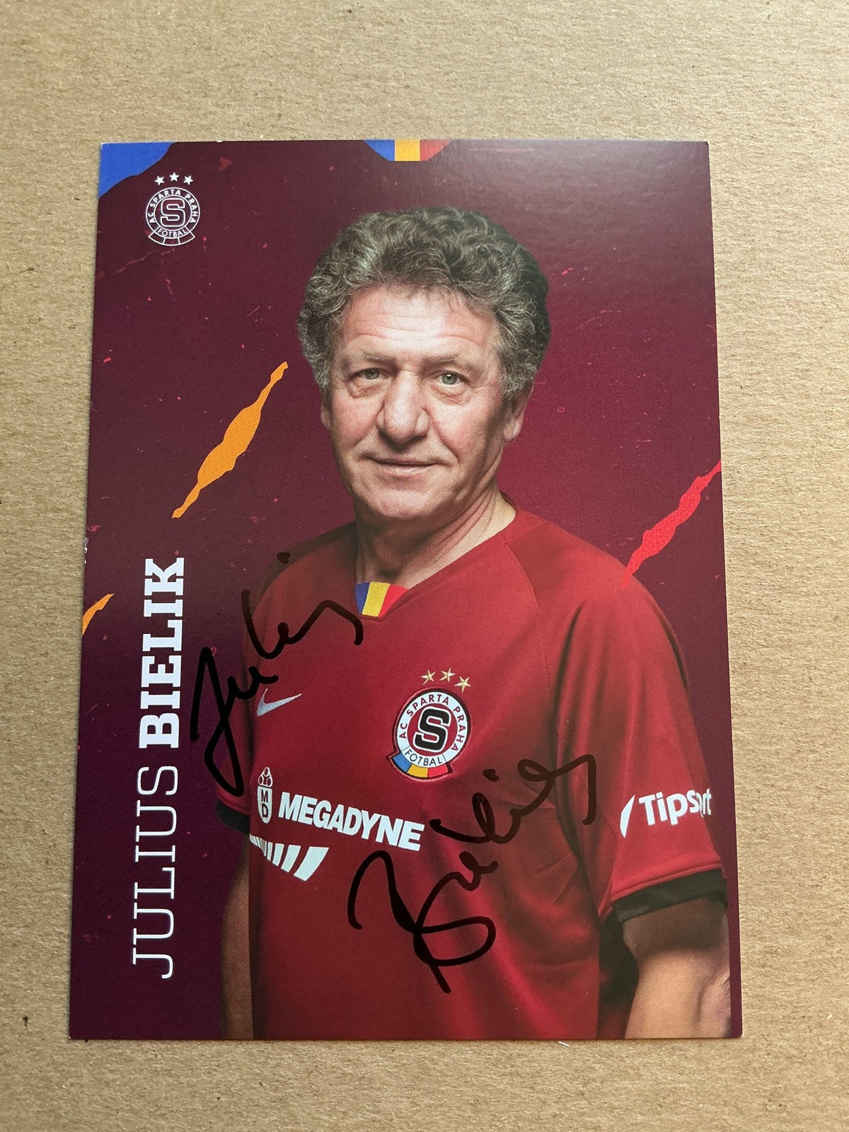 Julius Bielik, Czech Republic 🇨🇿 AC Sparta Prague 2019/20 hand signed - Autographs-World