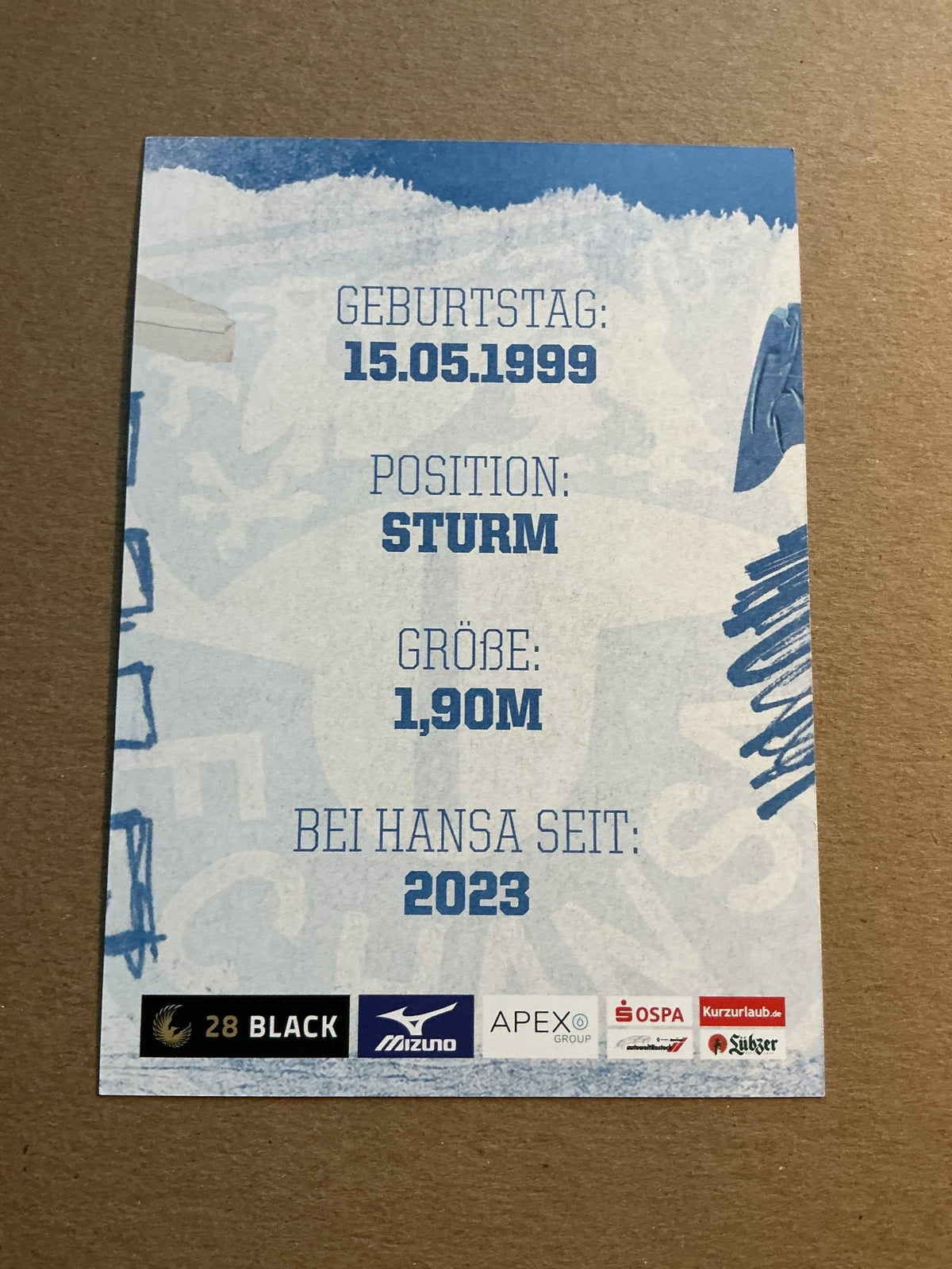 Junior Brumado, Brazil 🇧🇷 Hansa Rostock 2023/24 hand signed - Autographs-World