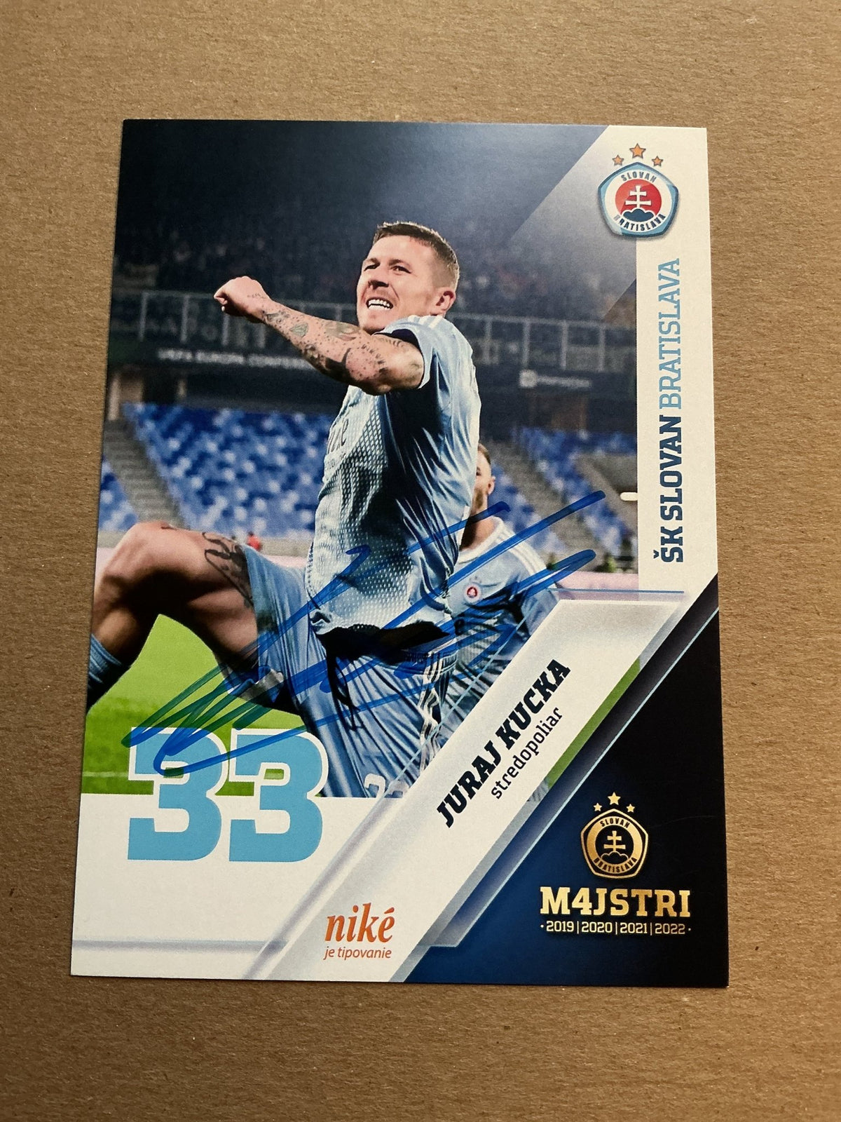 Jurai Kucka, Slovakia 🇸🇰 ŠK Slovan Bratislava 2022/23 hand signed - Autographs-World