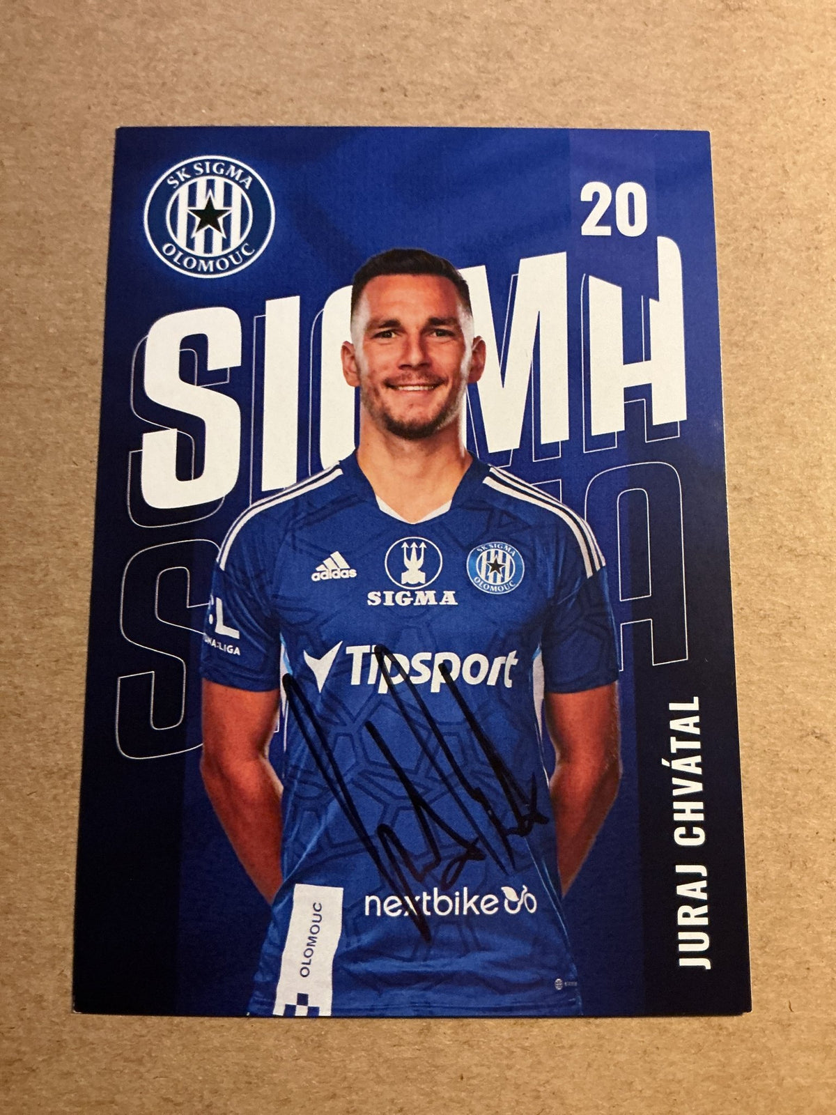 Juraj Chvátal, Slovakia 🇸🇰 SK Sigma Olomouc 2022/23 hand signed - Autographs-World