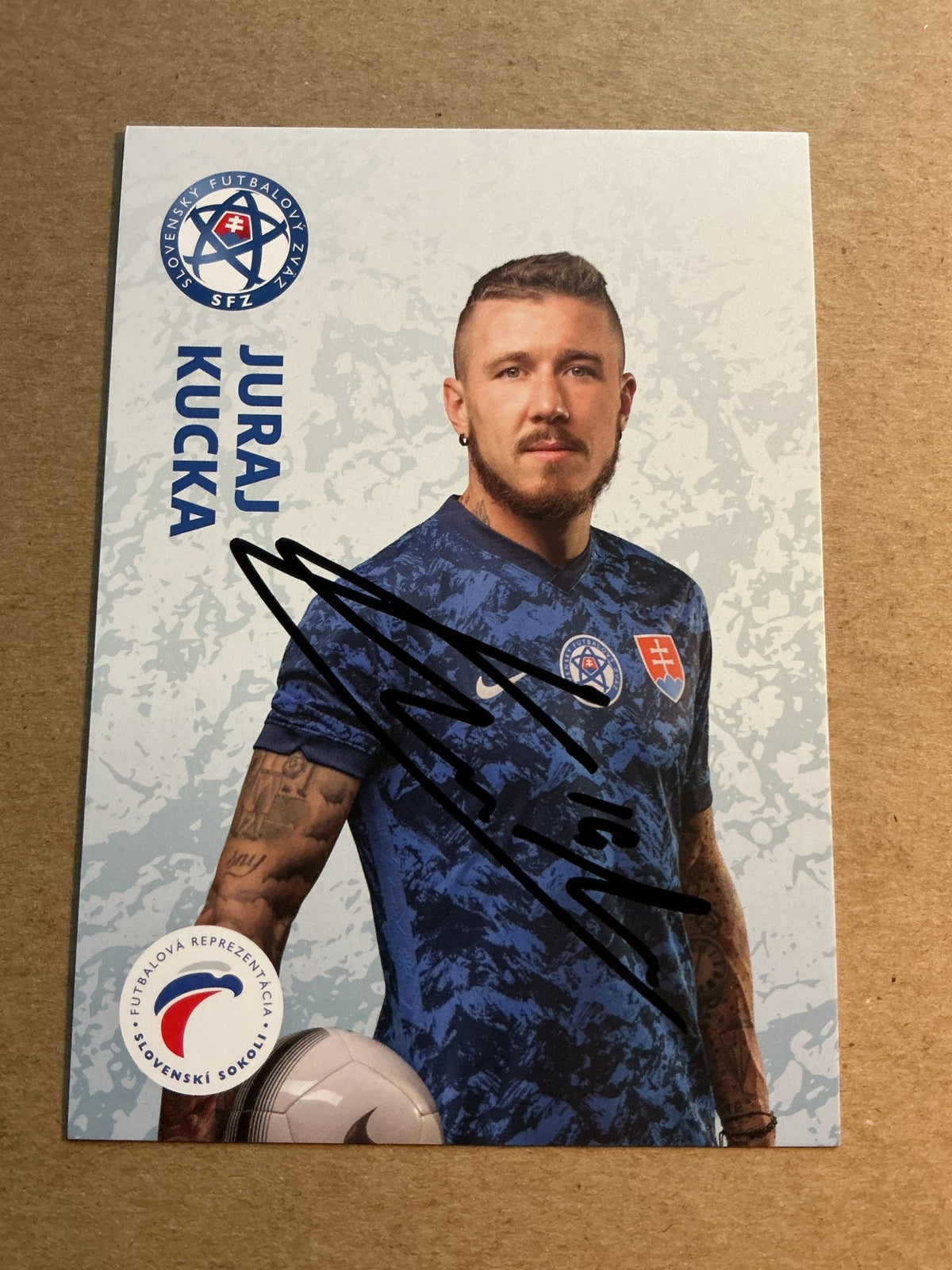 Juraj Kucka, Slovakia 🇸🇰 UEFA Euro Cup 2020 hand signed - Autographs-World