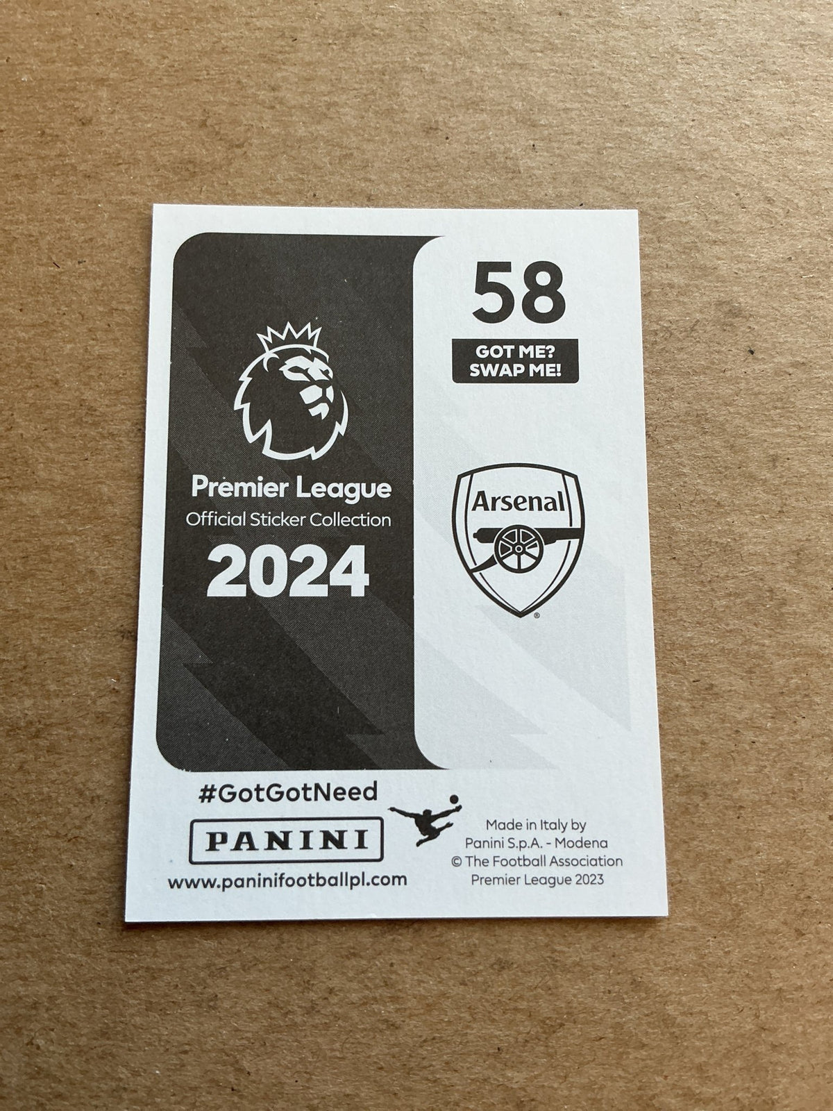 Jurrien Timber, Netherlands 🇳🇱 Arsenal FC 2024 Panini hand signed - Autographs-World