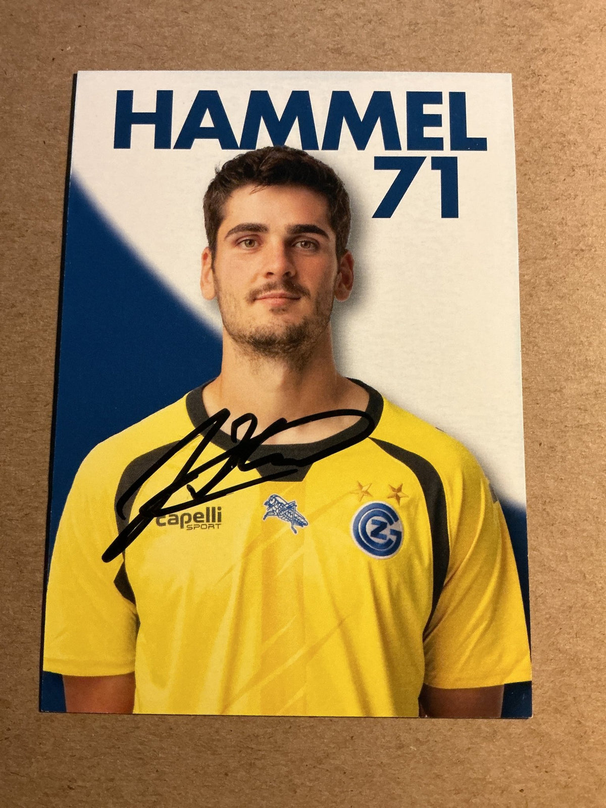 Justin Hammel, Switzerland 🇨🇭 Grasshopper Zürich 2024/25 hand signed - Autographs-World