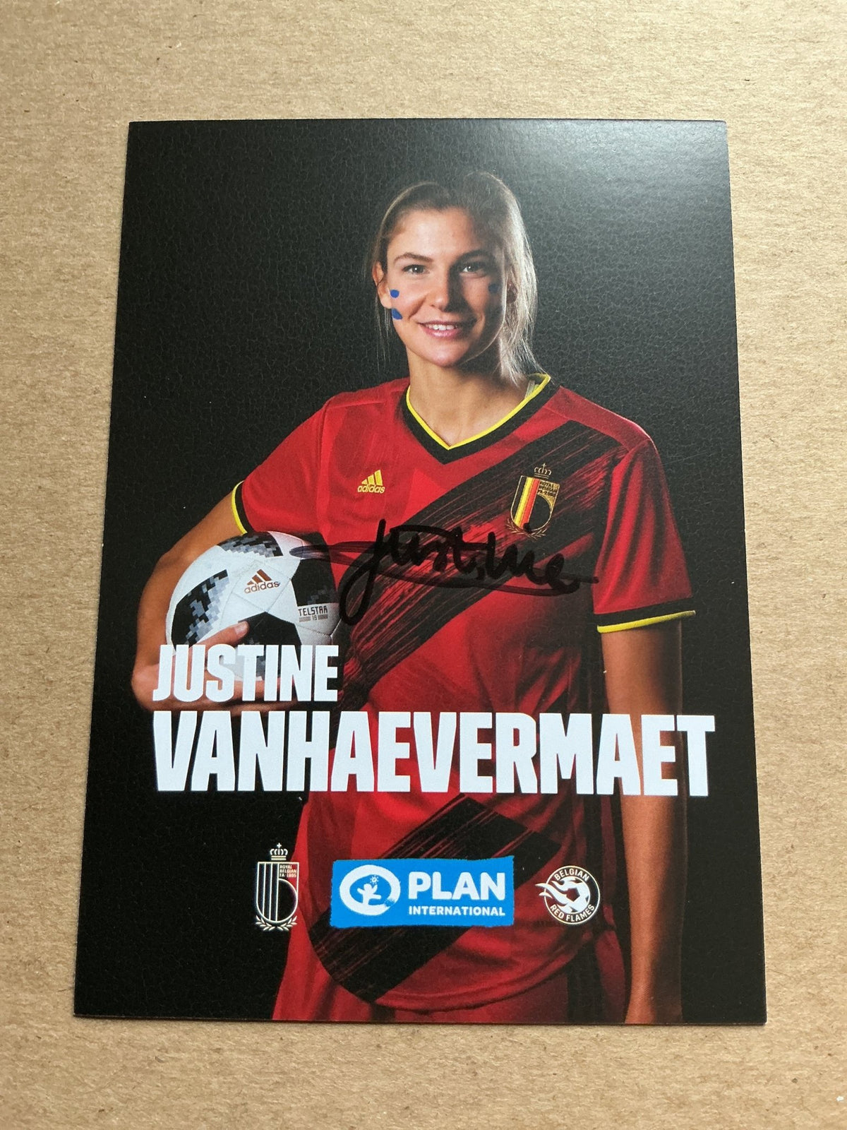 Justine Vanhaevermaet, Belgium 🇧🇪 UEFA Women’s Euro 2022 hand signed - Autographs-World