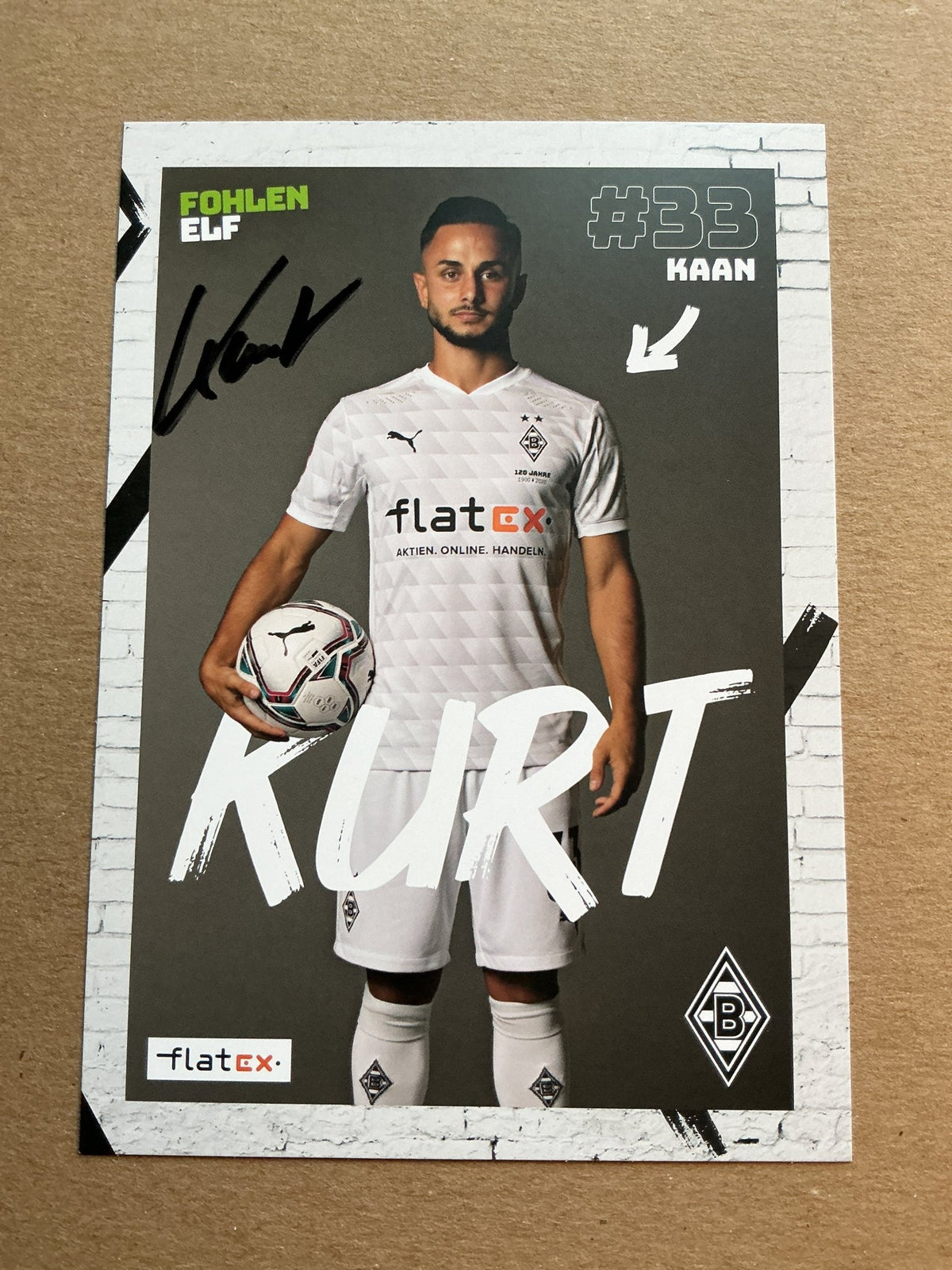 Kaan Kurt, Germany 🇩🇪 Borussia Mönchengladbach 2020/21 hand signed - Autographs-World