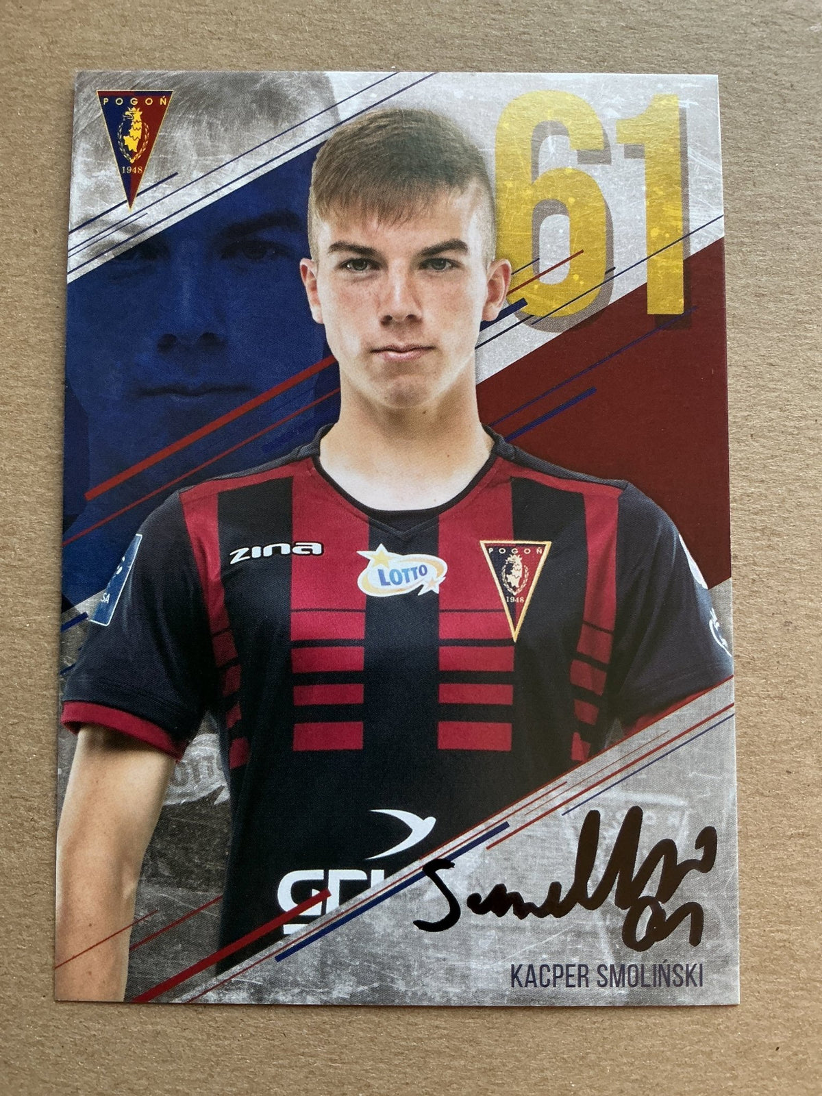 Kacper Smoliński, Poland 🇵🇱 Pogon Szczecin 2019/20 hand signed - Autographs-World