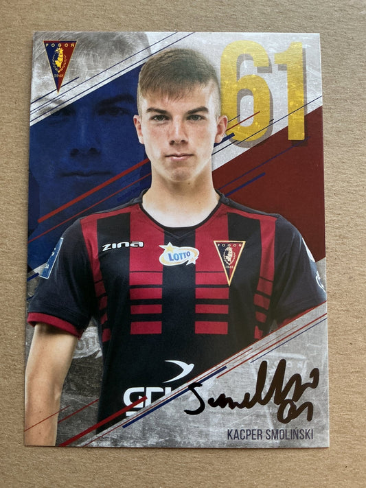 Kacper Smoliński, Poland 🇵🇱 Pogon Szczecin 2019/20 hand signed - Autographs-World