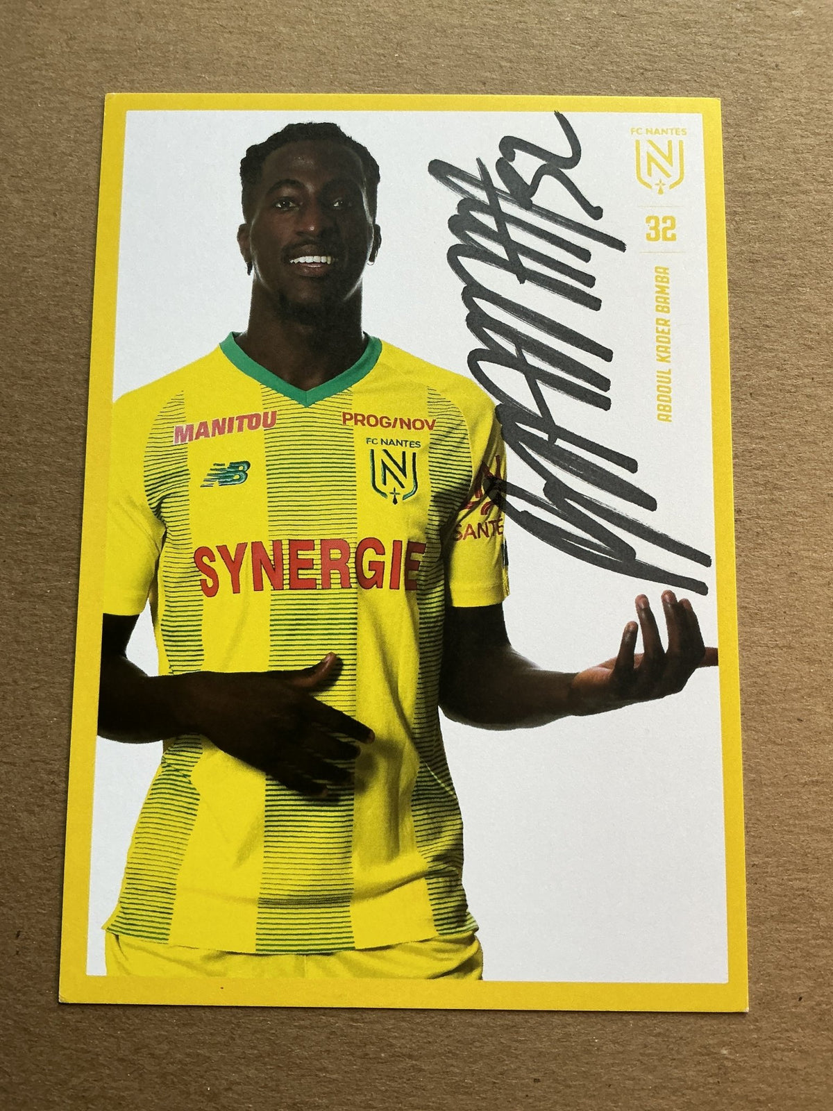 Kader Bamba, France 🇫🇷 FC Nantes 2019/20 hand signed - Autographs-World