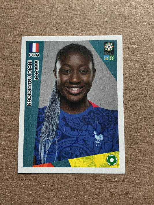 Kadidatou Diani, France 🇫🇷 FIFA Women’s World Cup 2023 Panini hand signed - Autographs-World