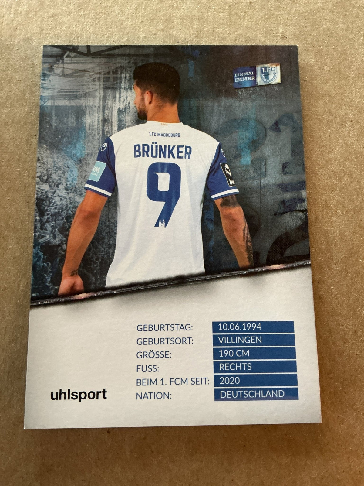 Kai Brünker, Germany 🇩🇪 1.FC Magdeburg 2021/22 hand signed - Autographs-World