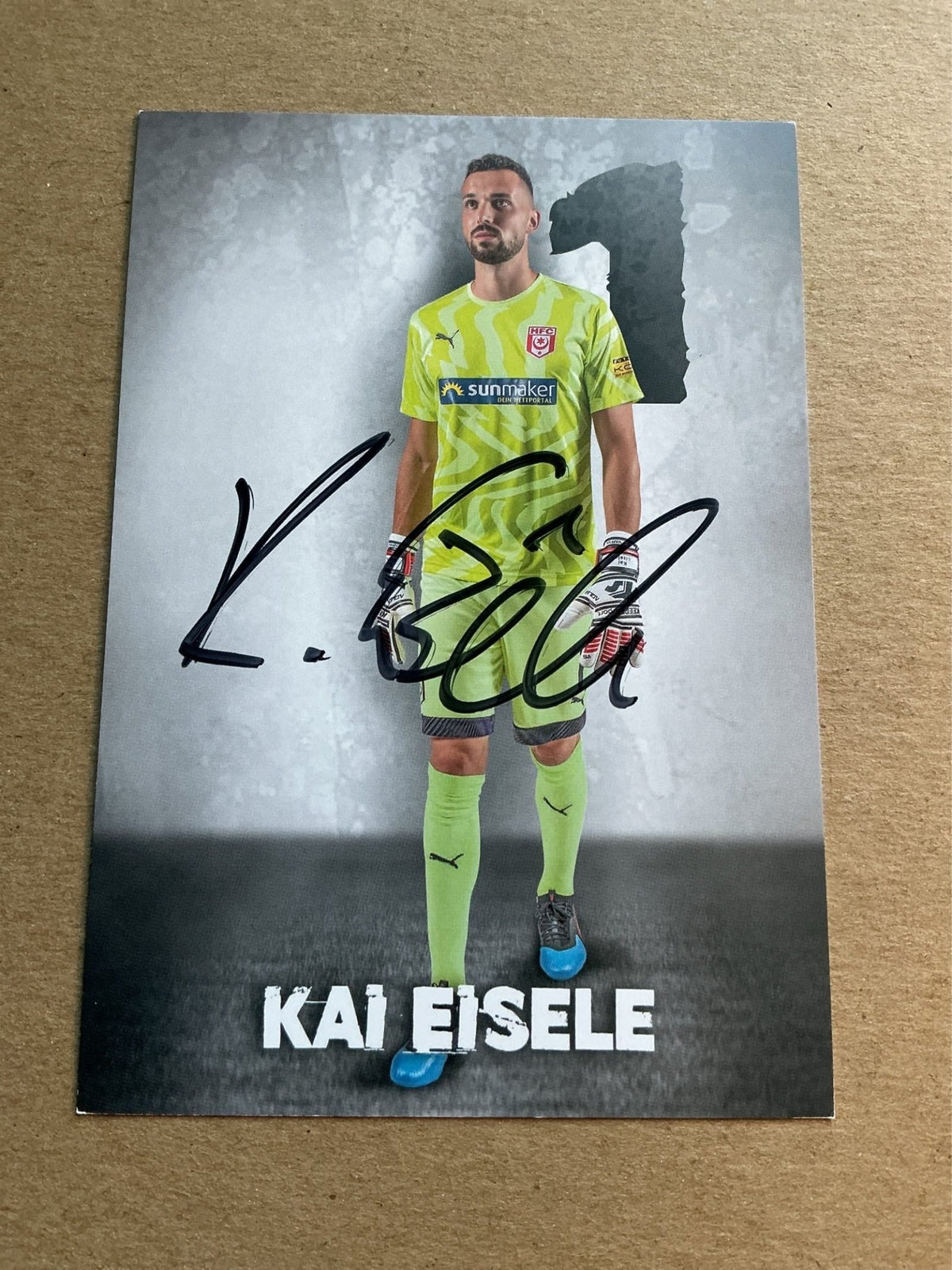 Kai Eisele, Germany 🇩🇪 Hallescher FC 2019/20 hand signed - Autographs-World