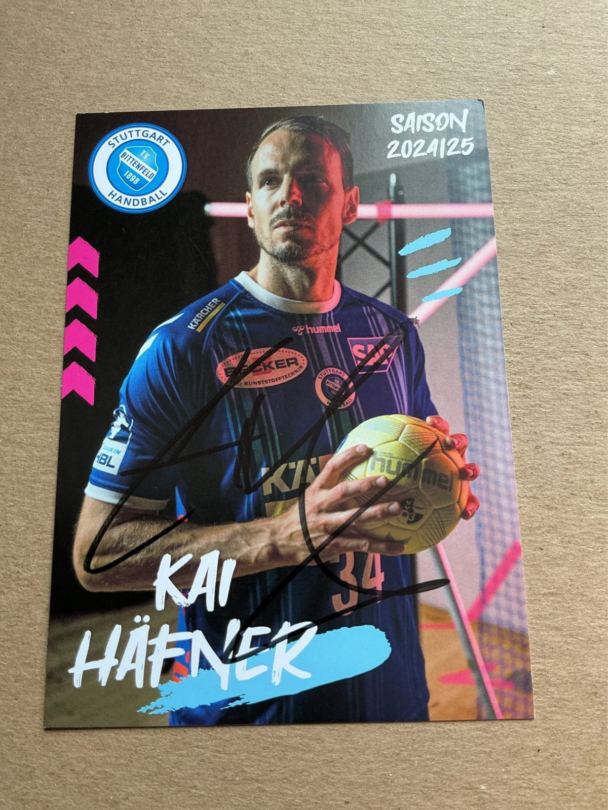 Kai Häfner, Germany 🇩🇪 TVB 1898 Stuttgart 2024/25 hand signed - Autographs-World