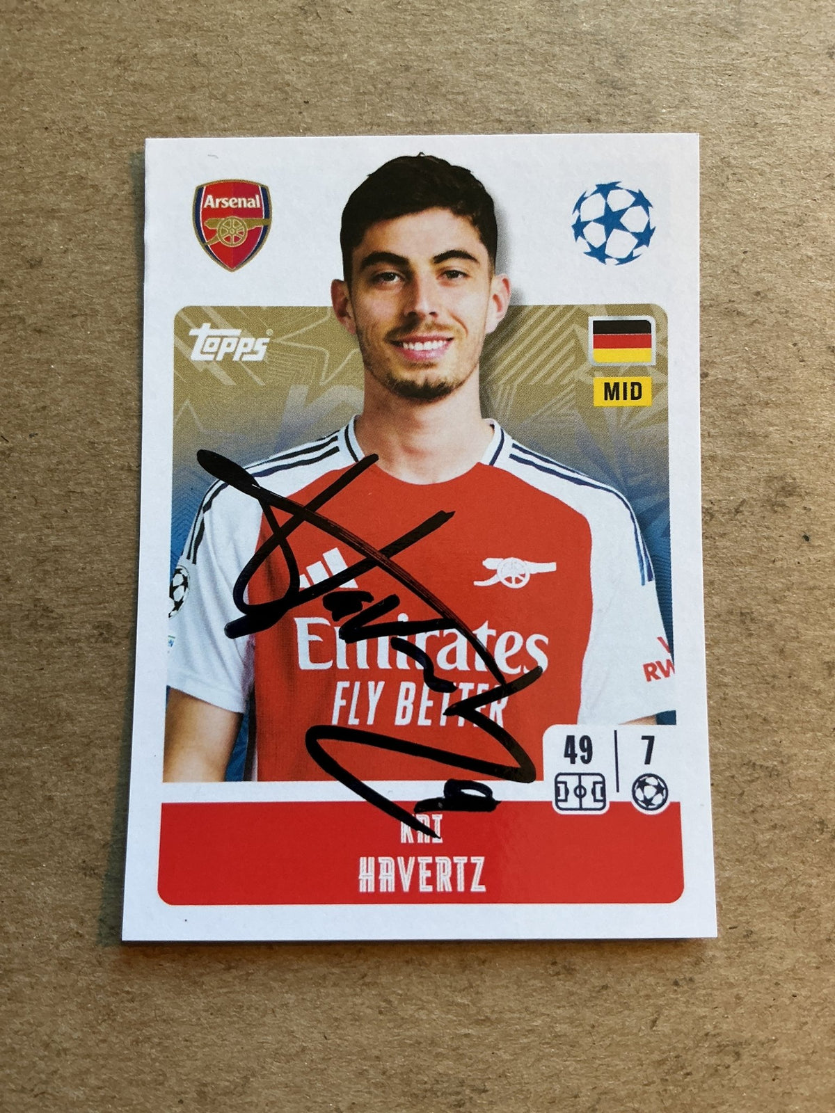 Kai Havertz, Germany 🇩🇪 Arsenal FC 2024/25 Topps hand signed - Autographs-World