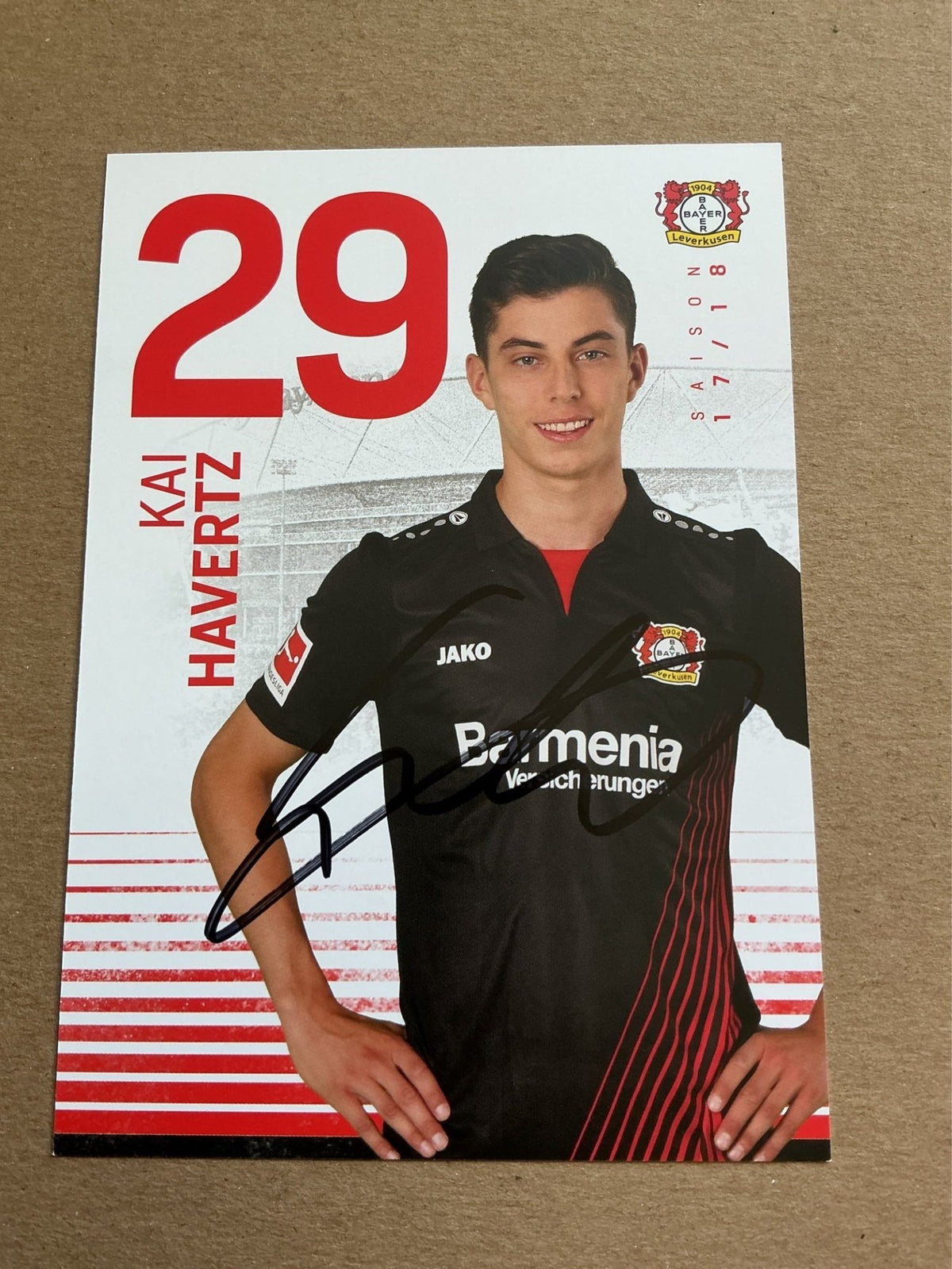 Kai Havertz, Germany 🇩🇪 Bayer 04 Leverkusen 2017/18 hand signed - Autographs-World