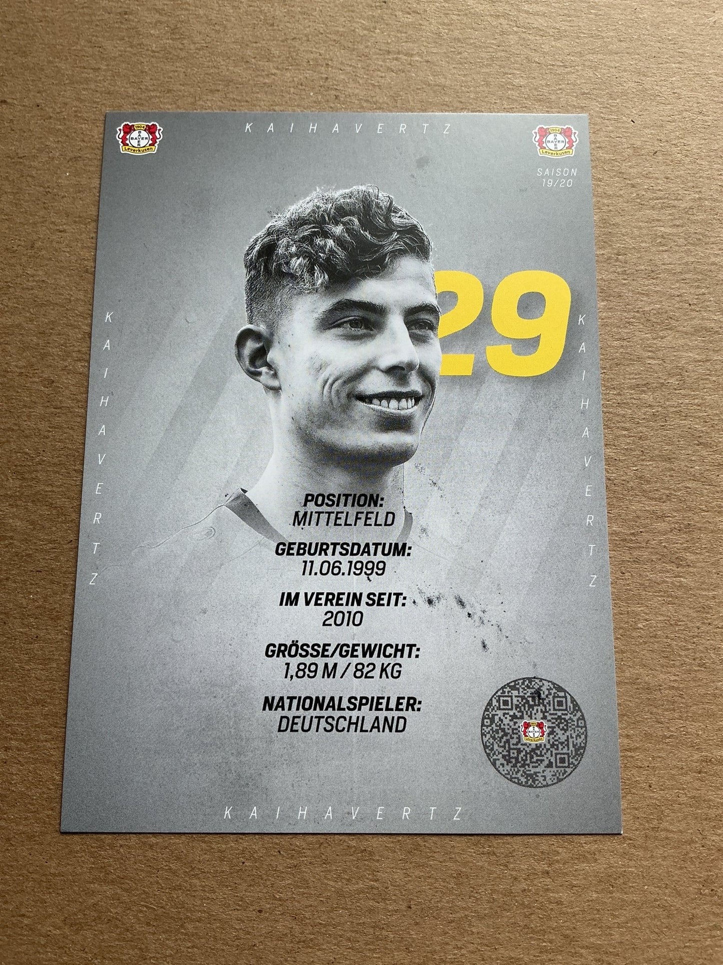 Kai Havertz, Germany 🇩🇪 Bayer 04 Leverkusen 2019/20 hand signed - Autographs-World