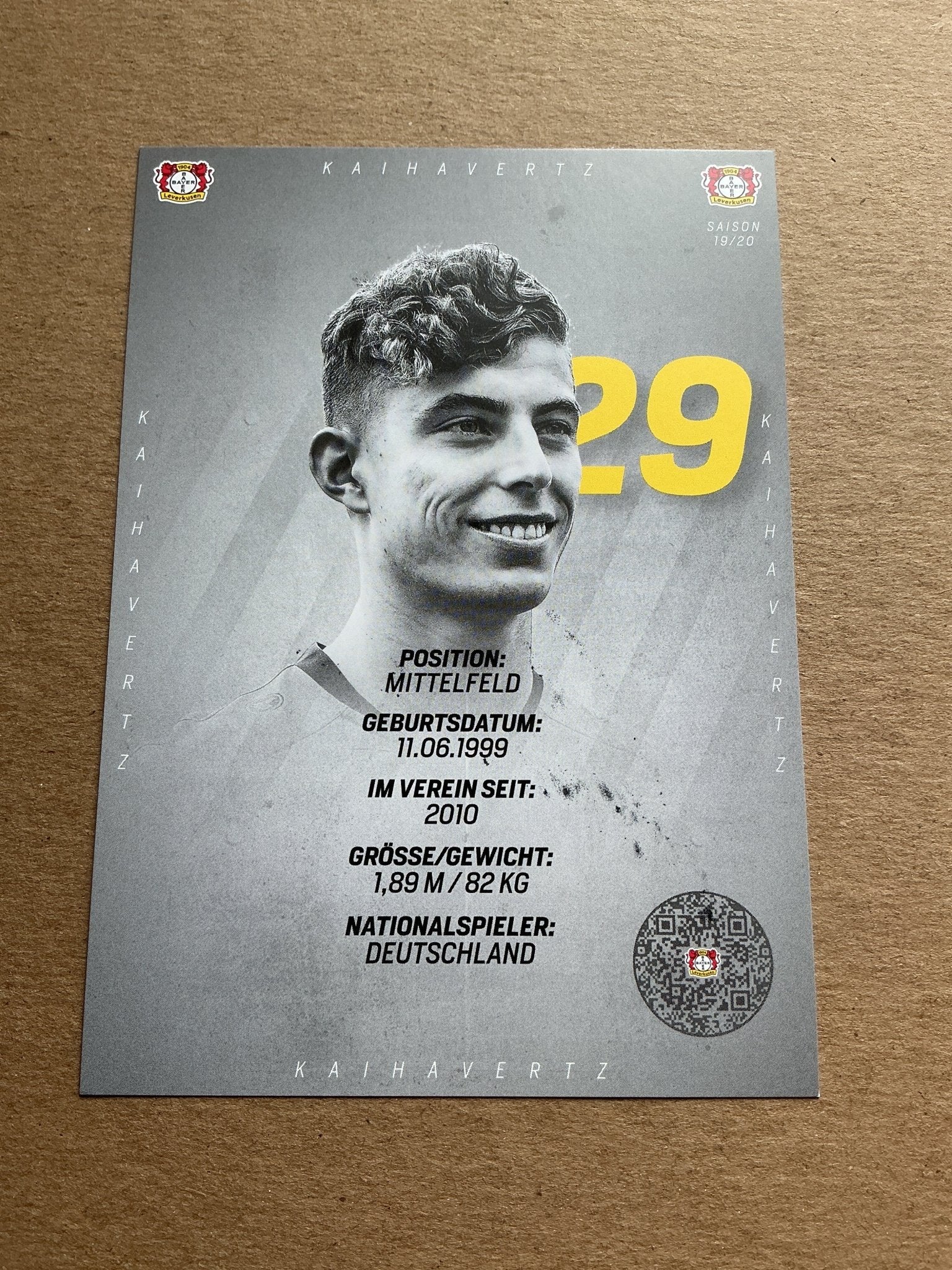 Kai Havertz, Germany 🇩🇪 Bayer 04 Leverkusen 2019/20 hand signed - Autographs-World