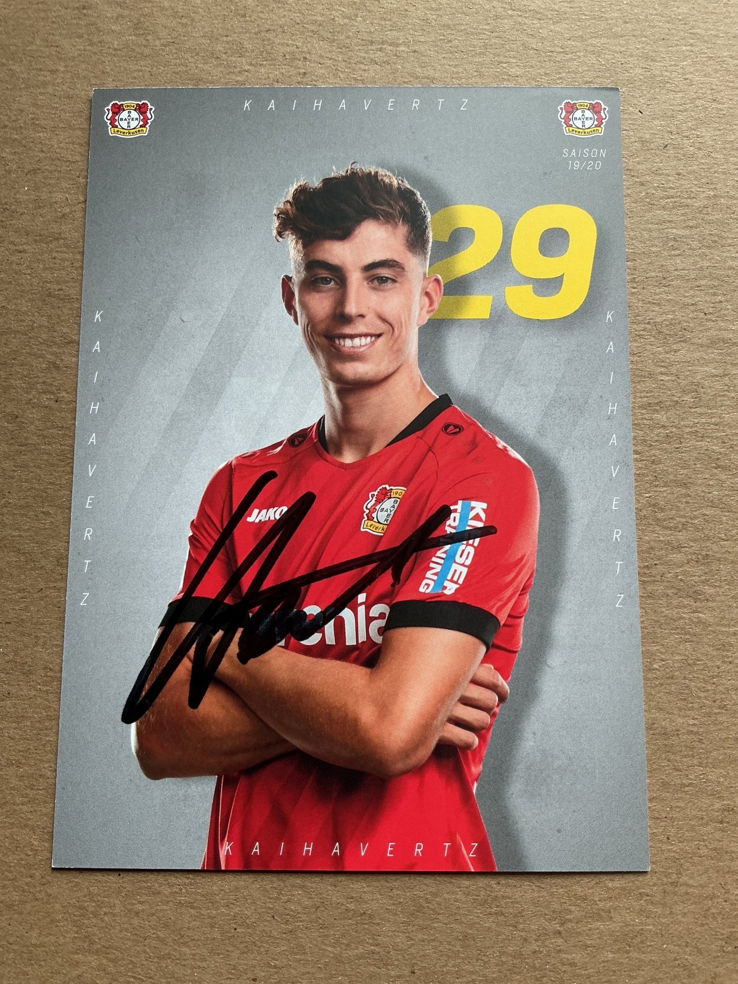 Kai Havertz, Germany 🇩🇪 Bayer 04 Leverkusen 2019/20 hand signed - Autographs-World