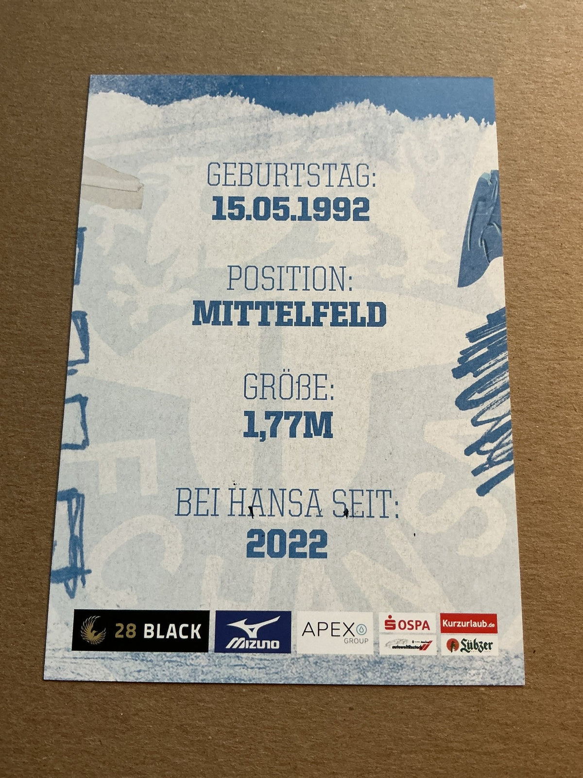 Kai Pröger, Germany 🇩🇪 Hansa Rostock 2023/24 hand signed - Autographs-World