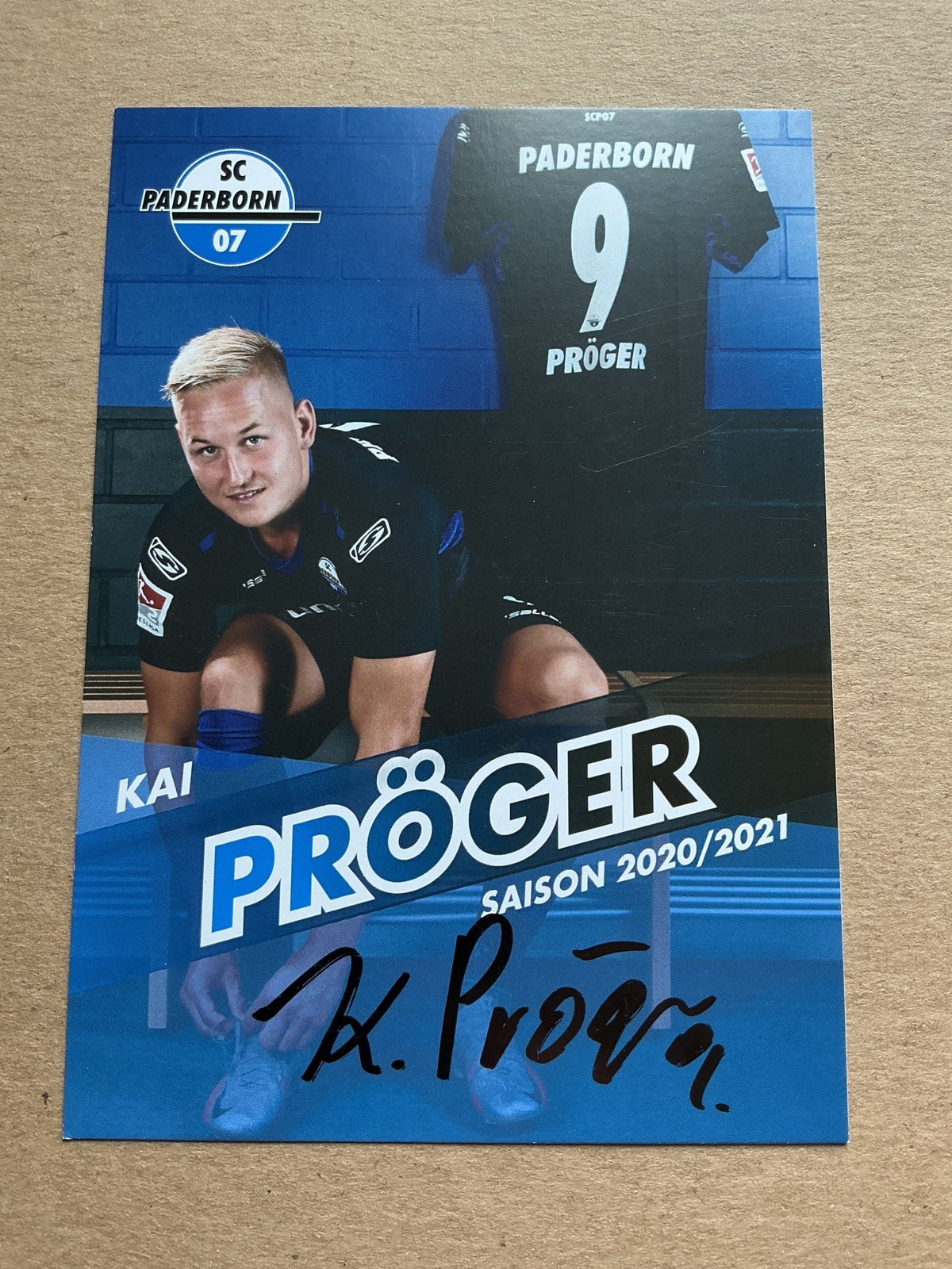 Kai Pröger, Germany 🇩🇪 SC Paderborn 07 2020/21 hand signed - Autographs-World