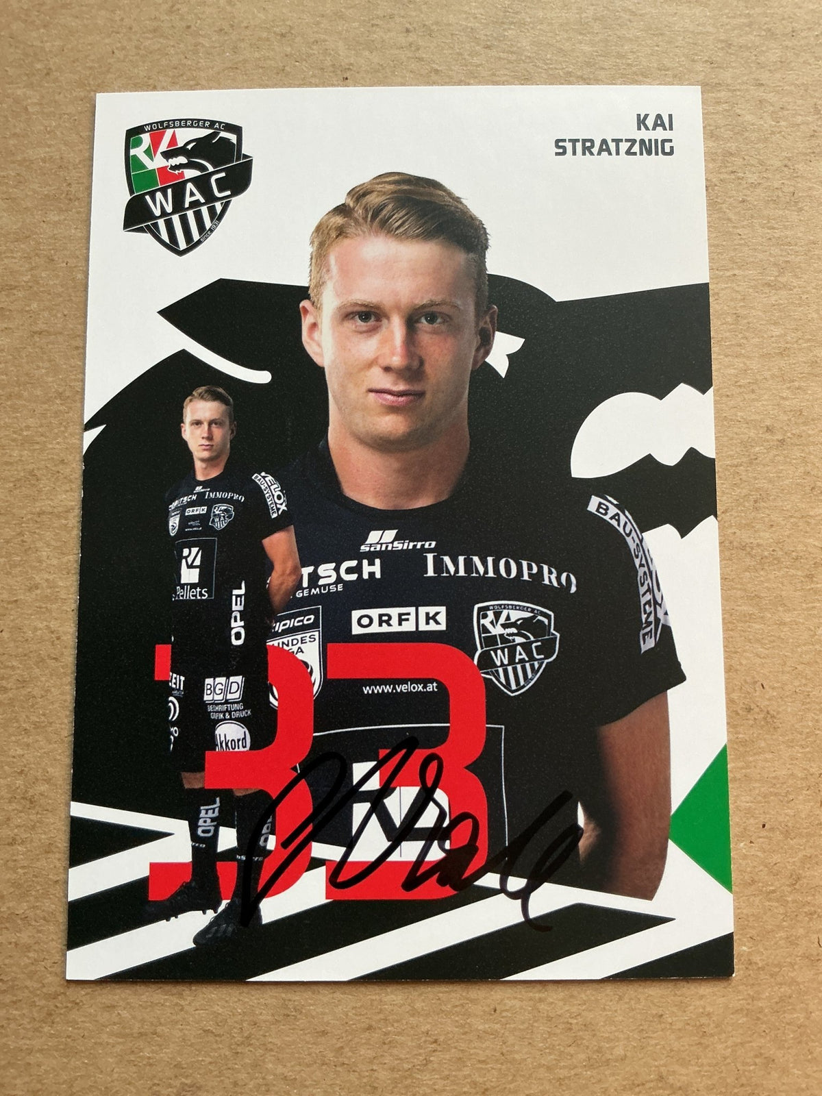 Kai Straznig, Austria 🇦🇹 Wolfsberger AC 2020/21 hand signed - Autographs-World