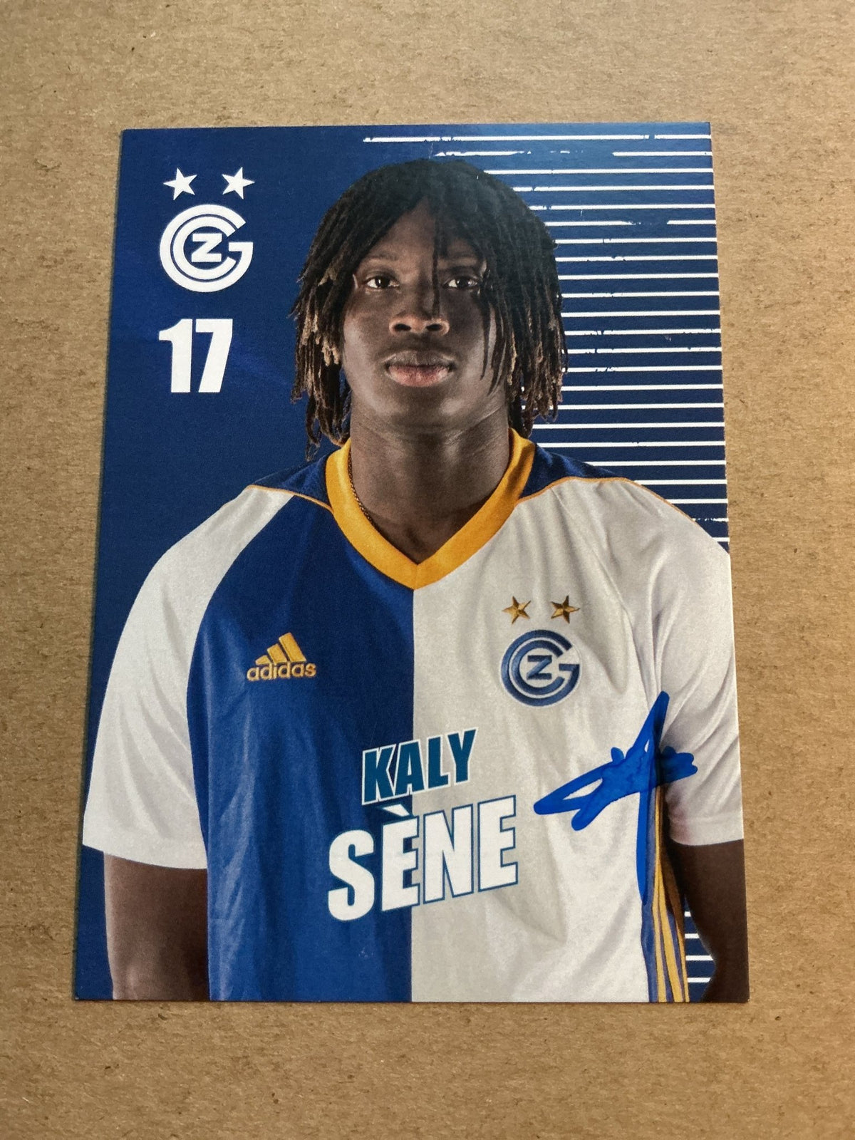Kaly Sène, Senegal 🇸🇳 Grasshopper Club Zürich 2021/22 hand signed - Autographs-World
